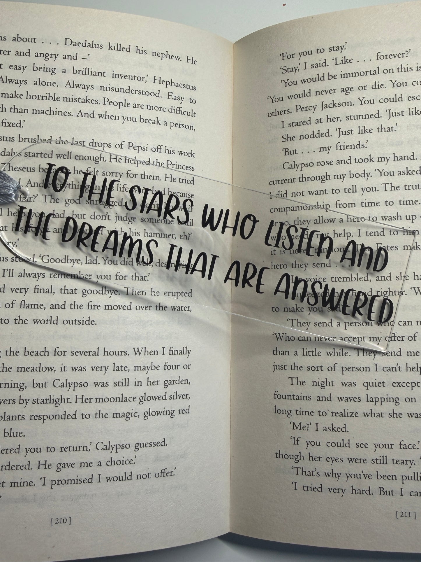 ACOTAR Quote Bookmark - To The Stars Who Listen - Acrylic Bookish Gift