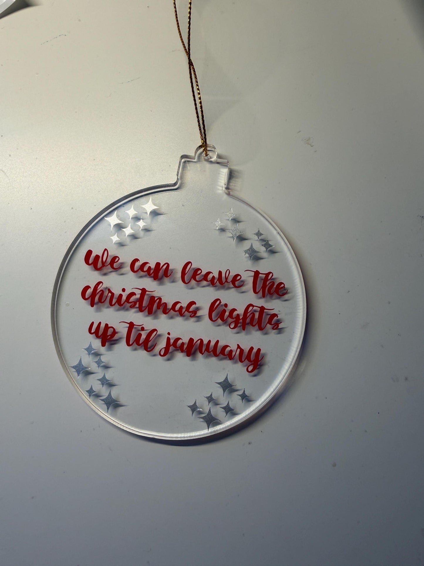 Taylor Swift Christmas Lights Bauble