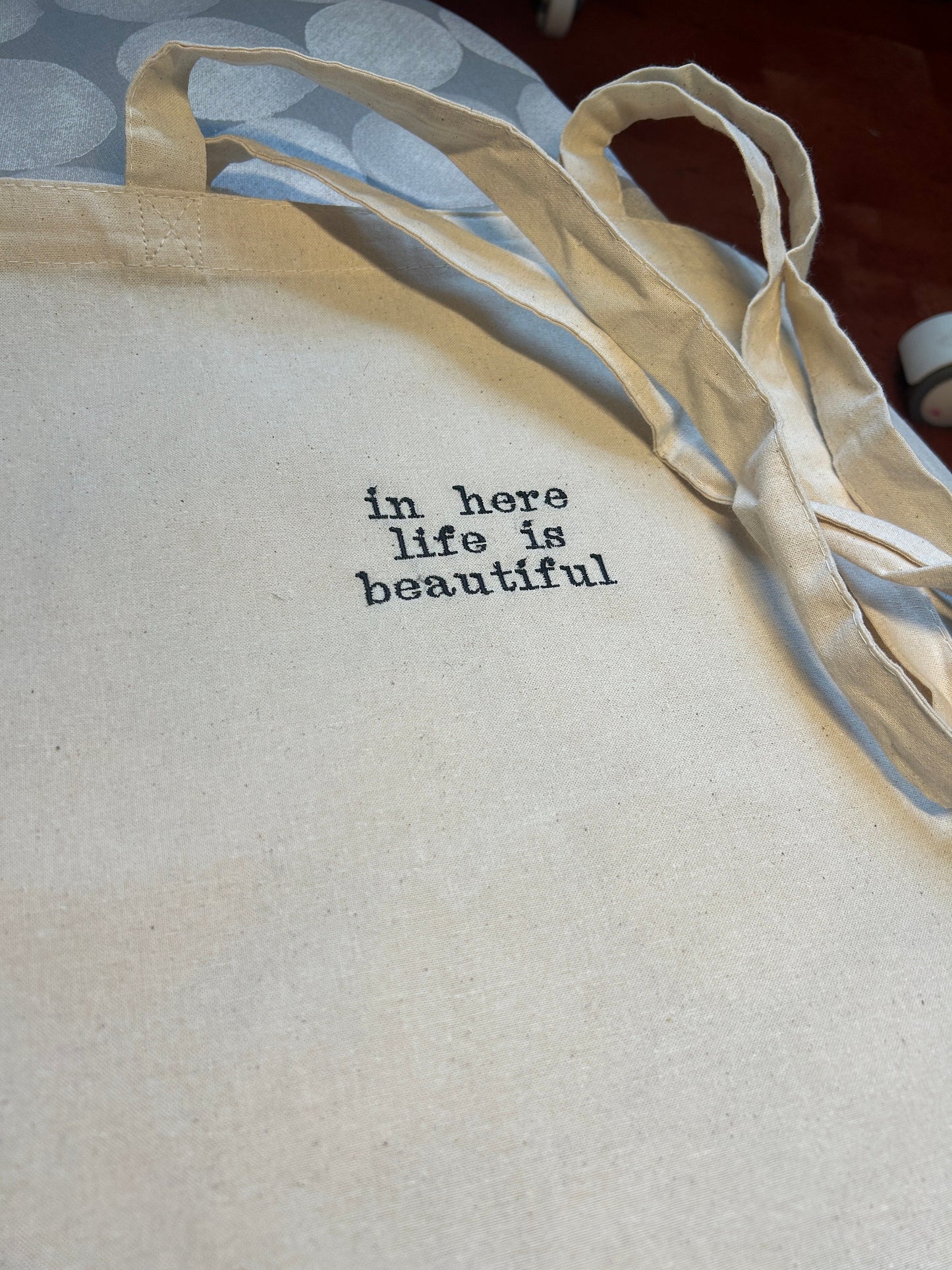 In here life is beautiful (Cabaret) Tote Bag