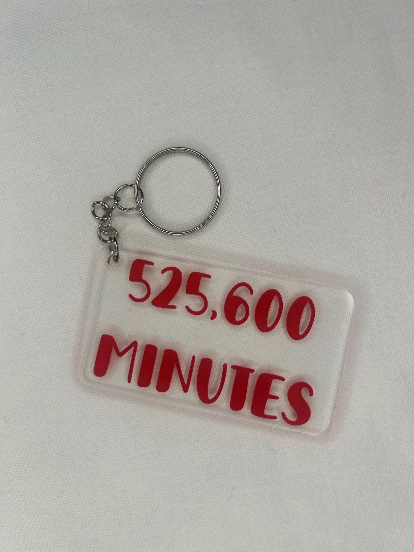 525,600 minutes (Rent Musical) keyring