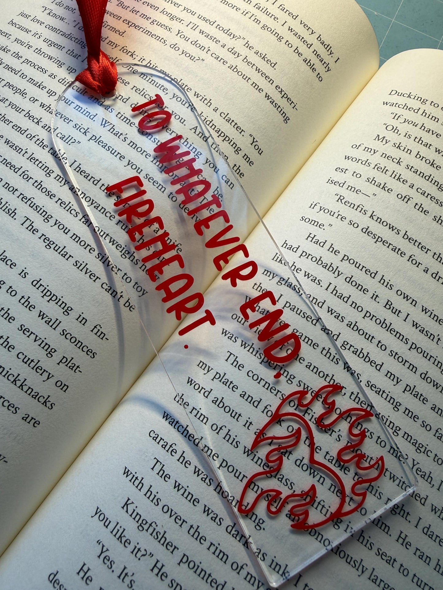 To whatever end, Fireheart (Throne of glass) Bookmark