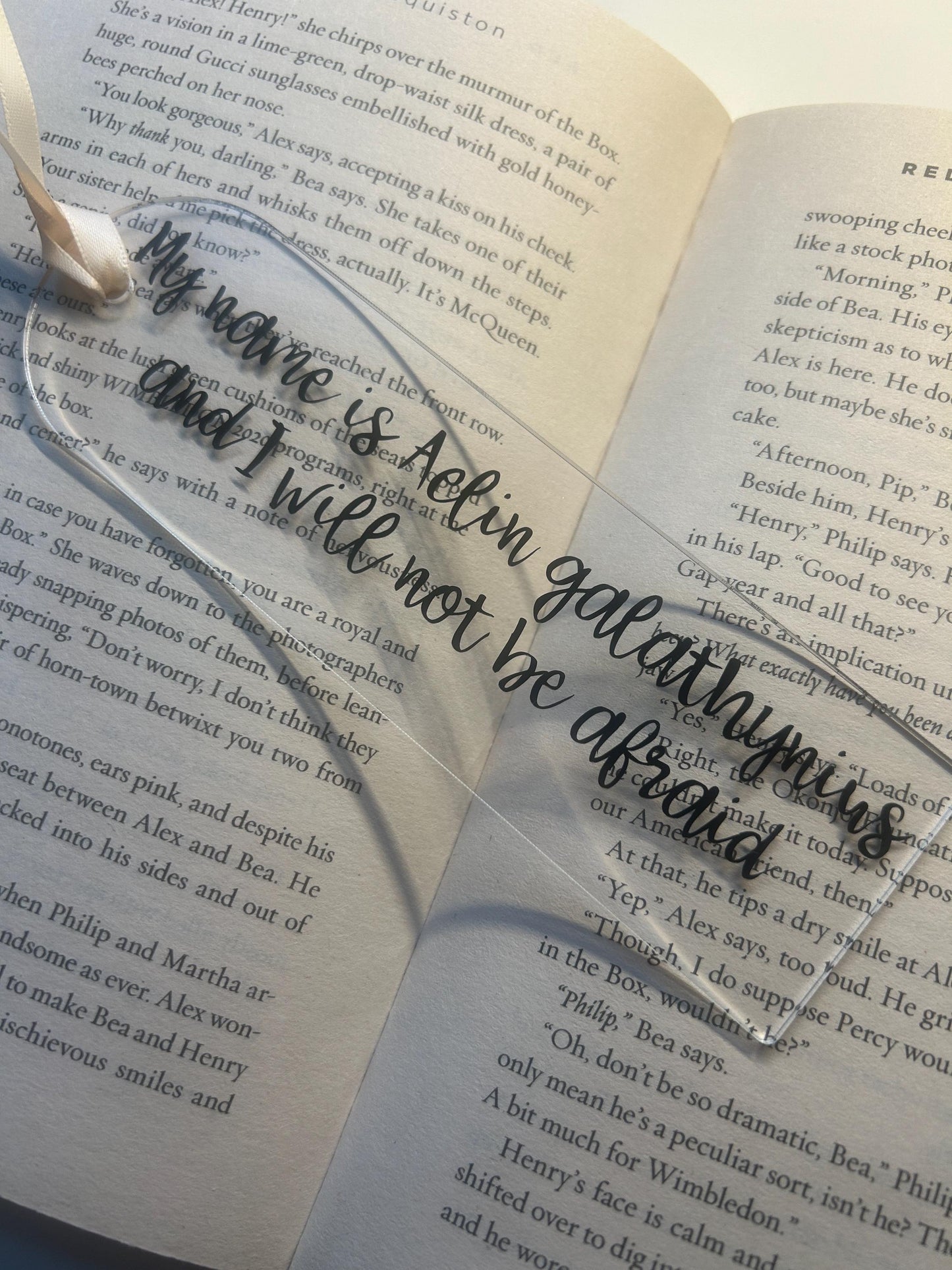 I will not be afraid Throne of glass bookmark (4 styles!)