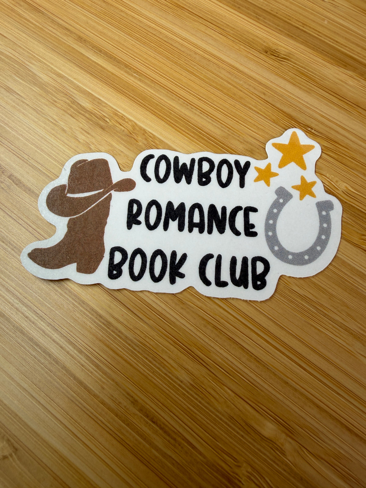 Cowboy Romance Book Club Sticker