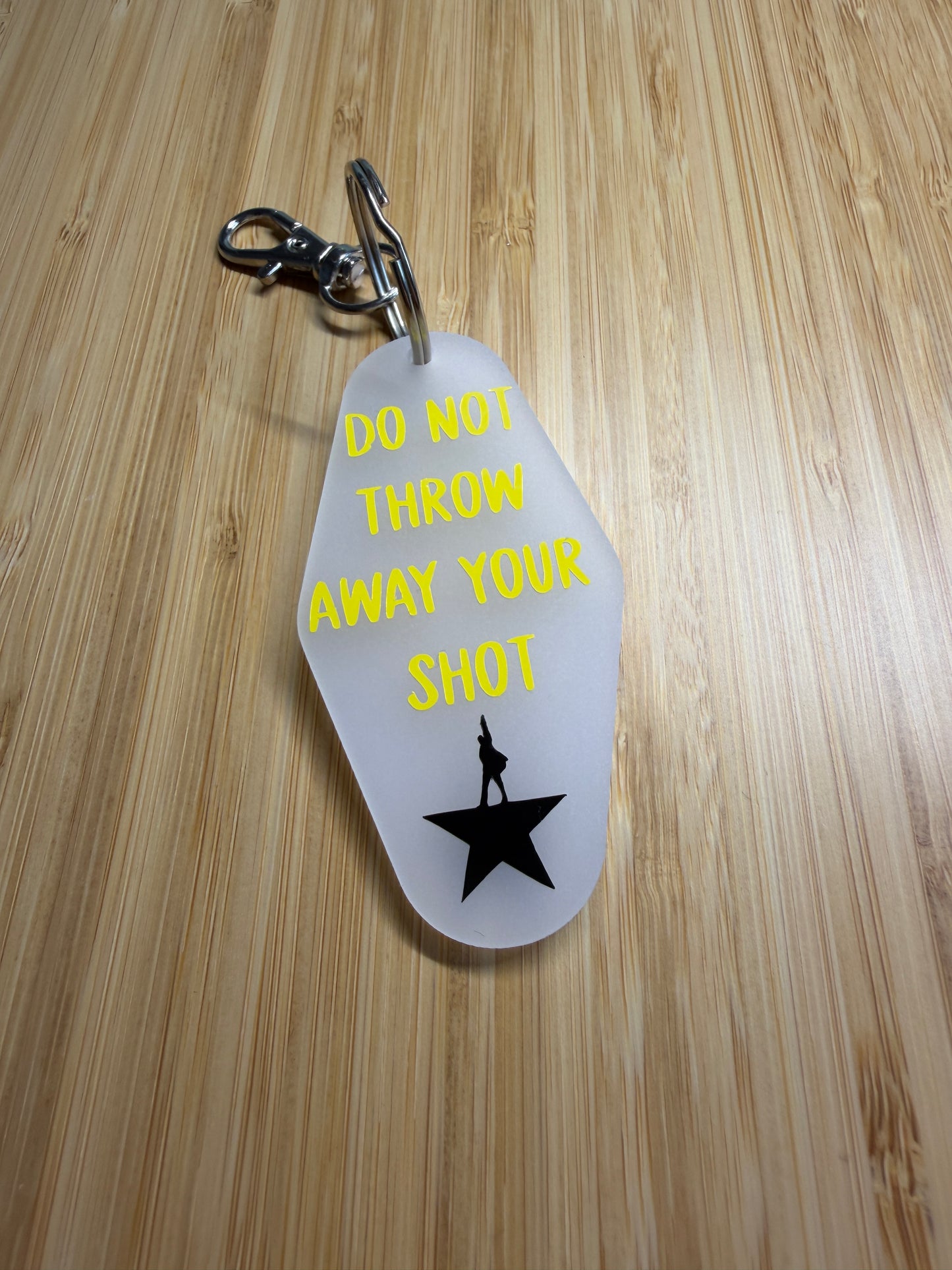 My shot (Hamilton) - Motel style keyring