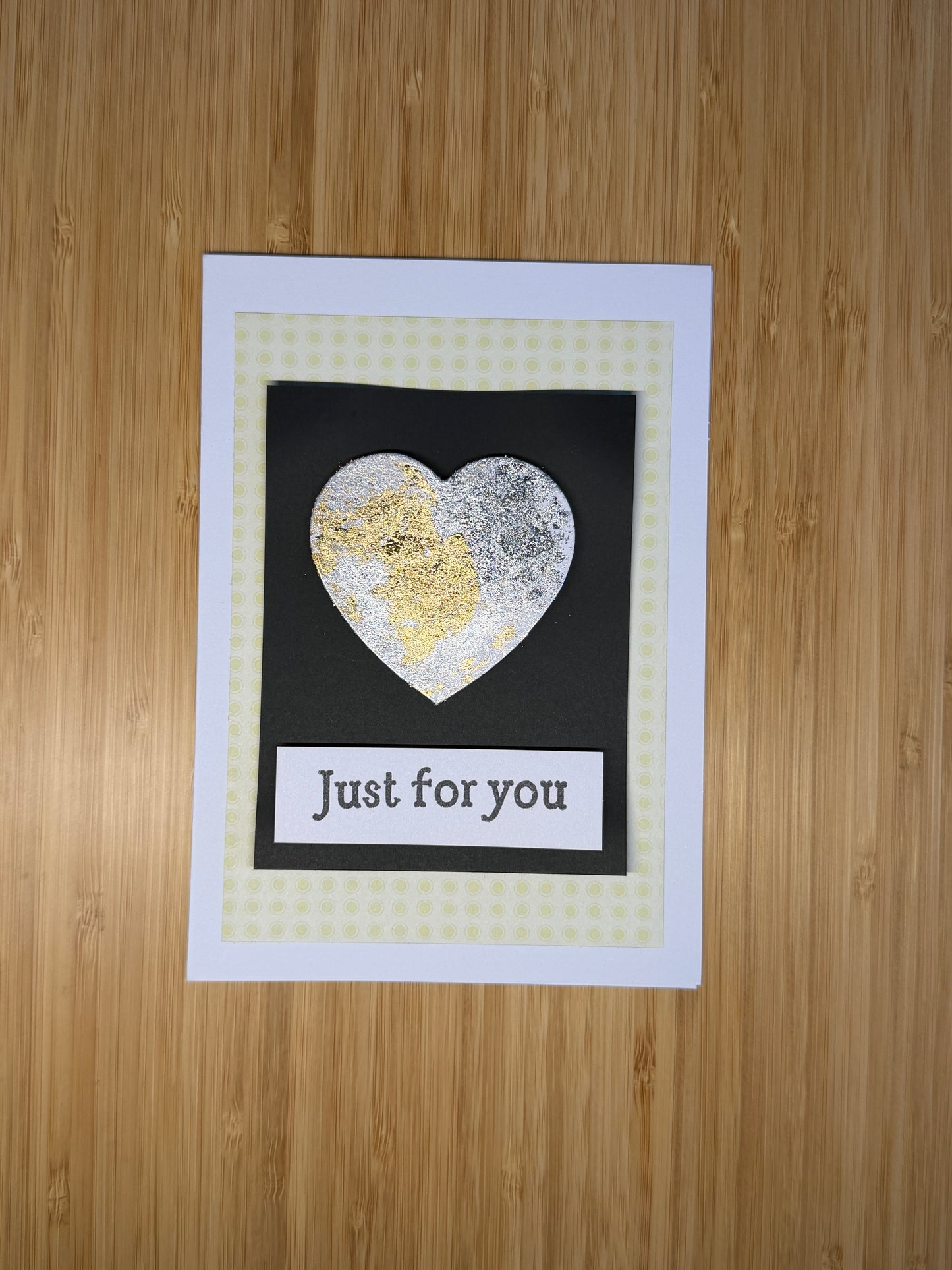 Just for you - hand-made card