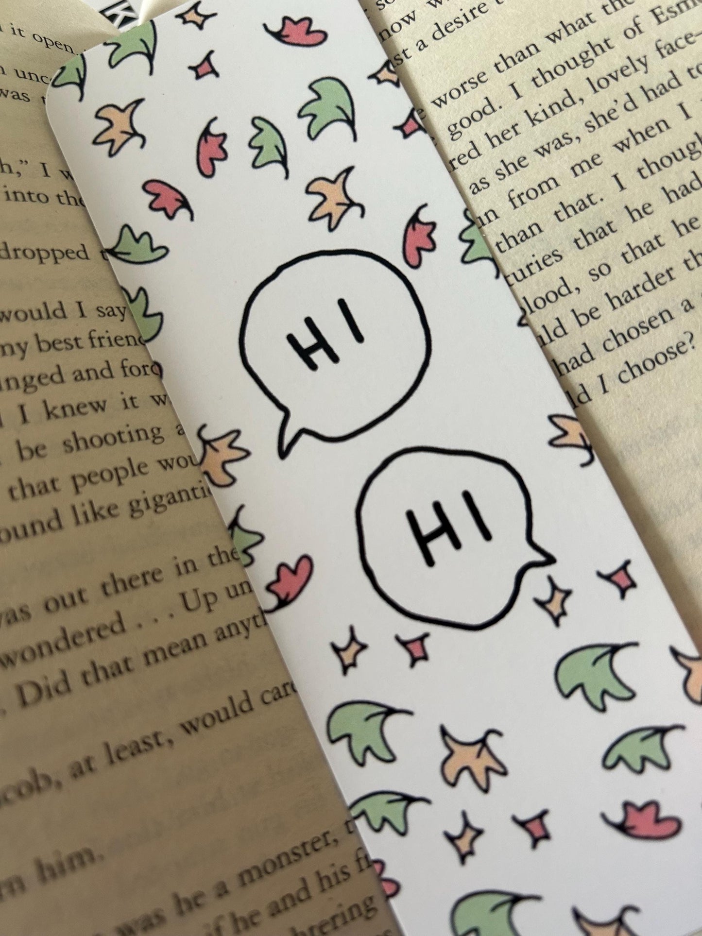 Hi Hi (Heartstopper) Card Bookmark