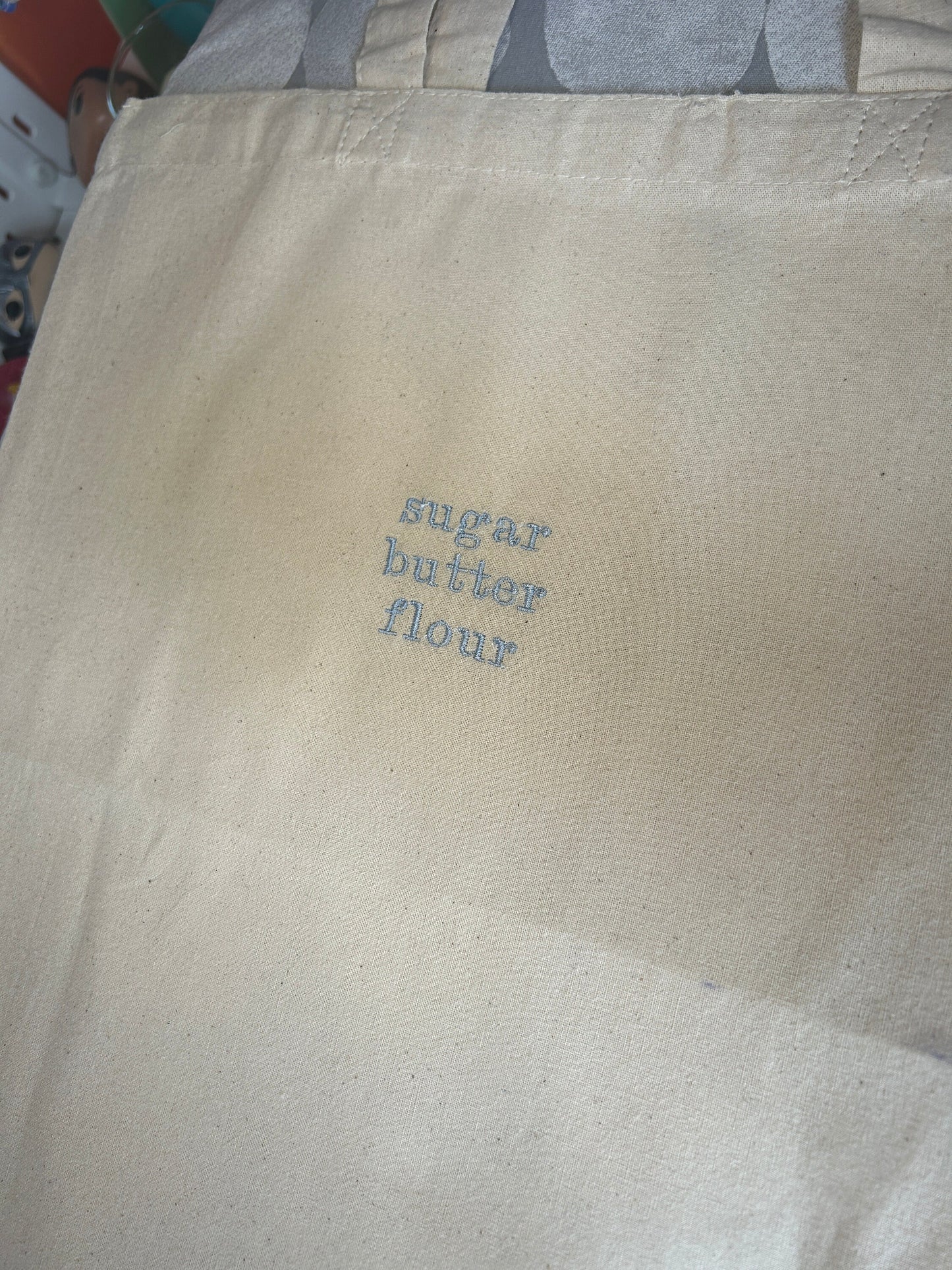 Sugar Butter Flour (Waitress) Tote Bag