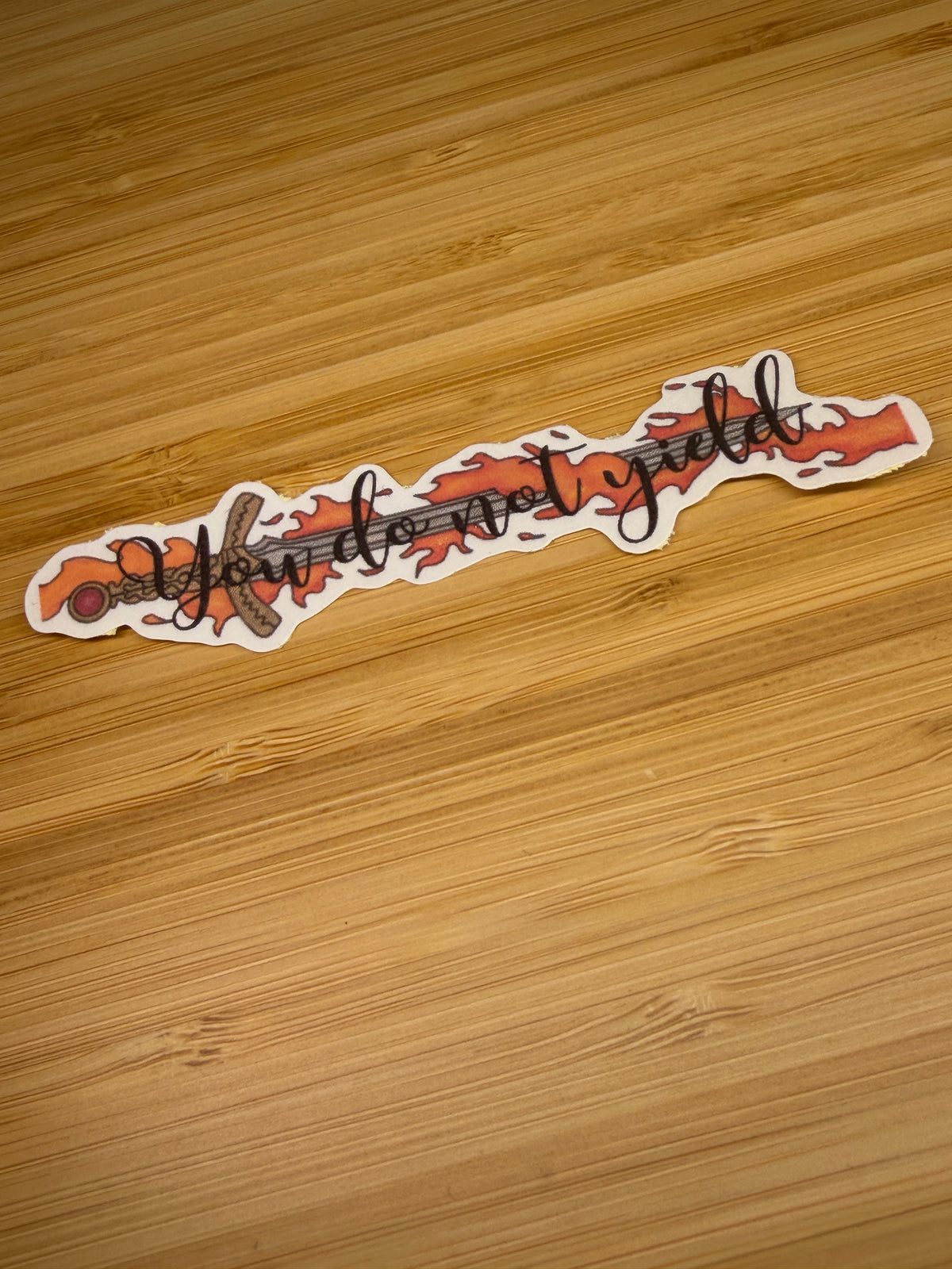 you do not yield sticker