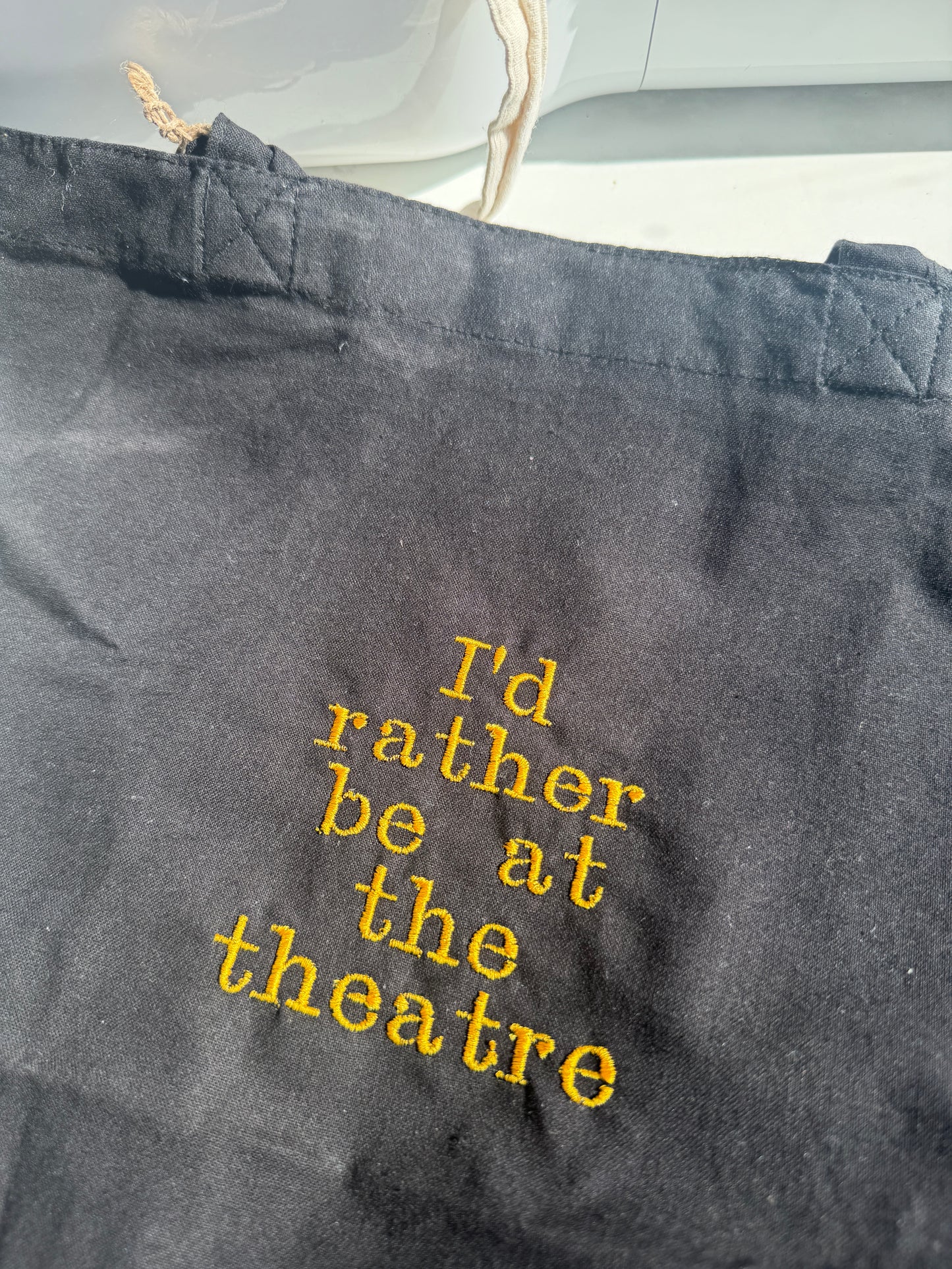 I’d rather be at the theatre tote bag