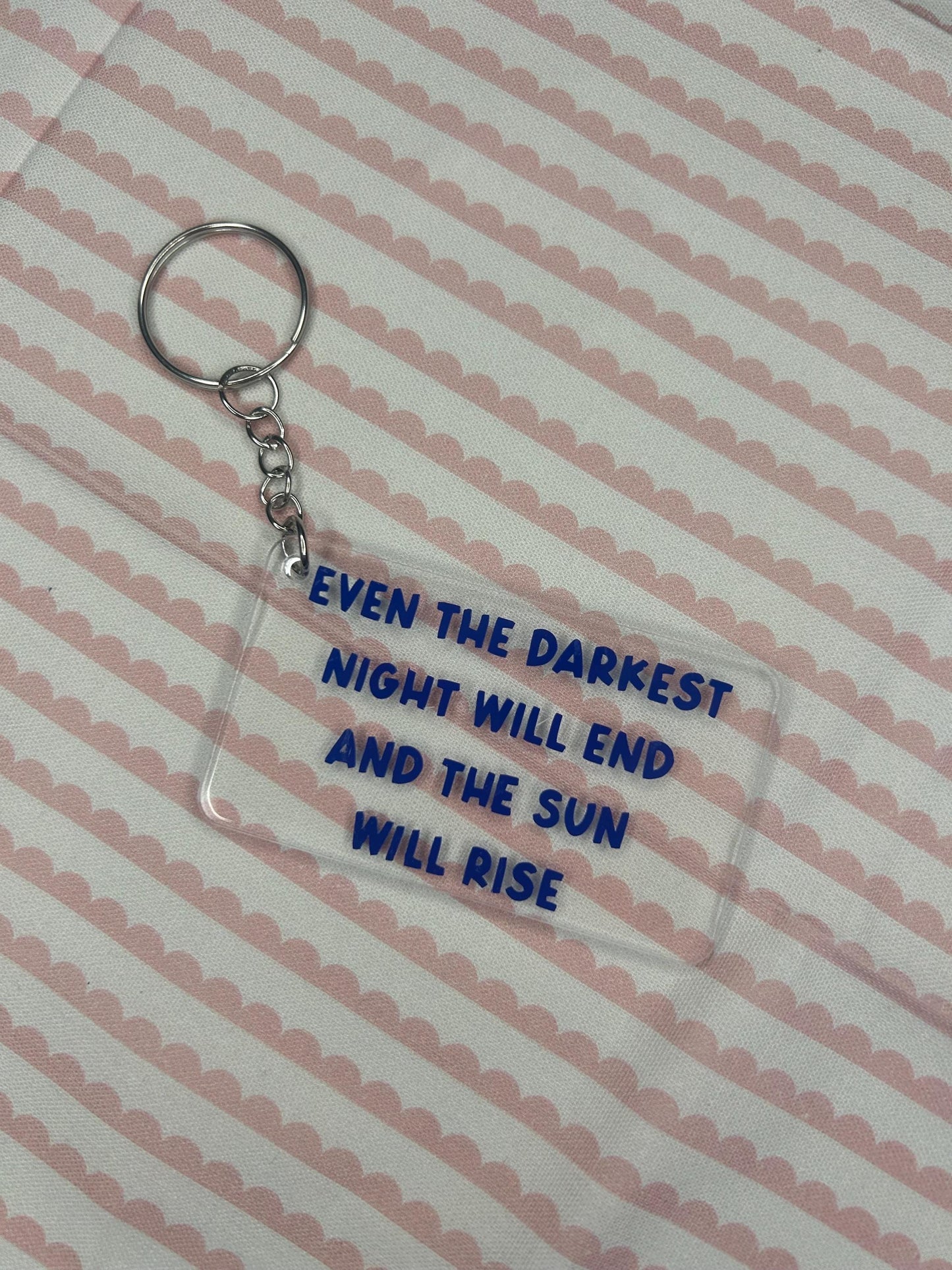Les Misérables quote keyring
