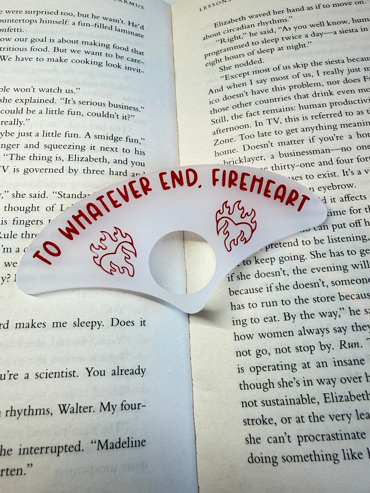 To whatever end, Fireheart (Throne of glass) Page holder