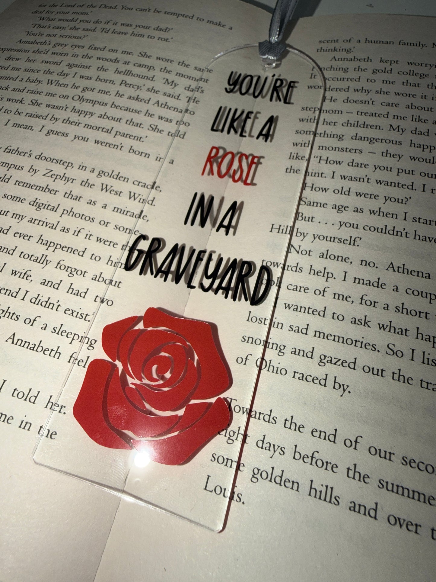 Alchemised - Rose Acrylic Bookmark