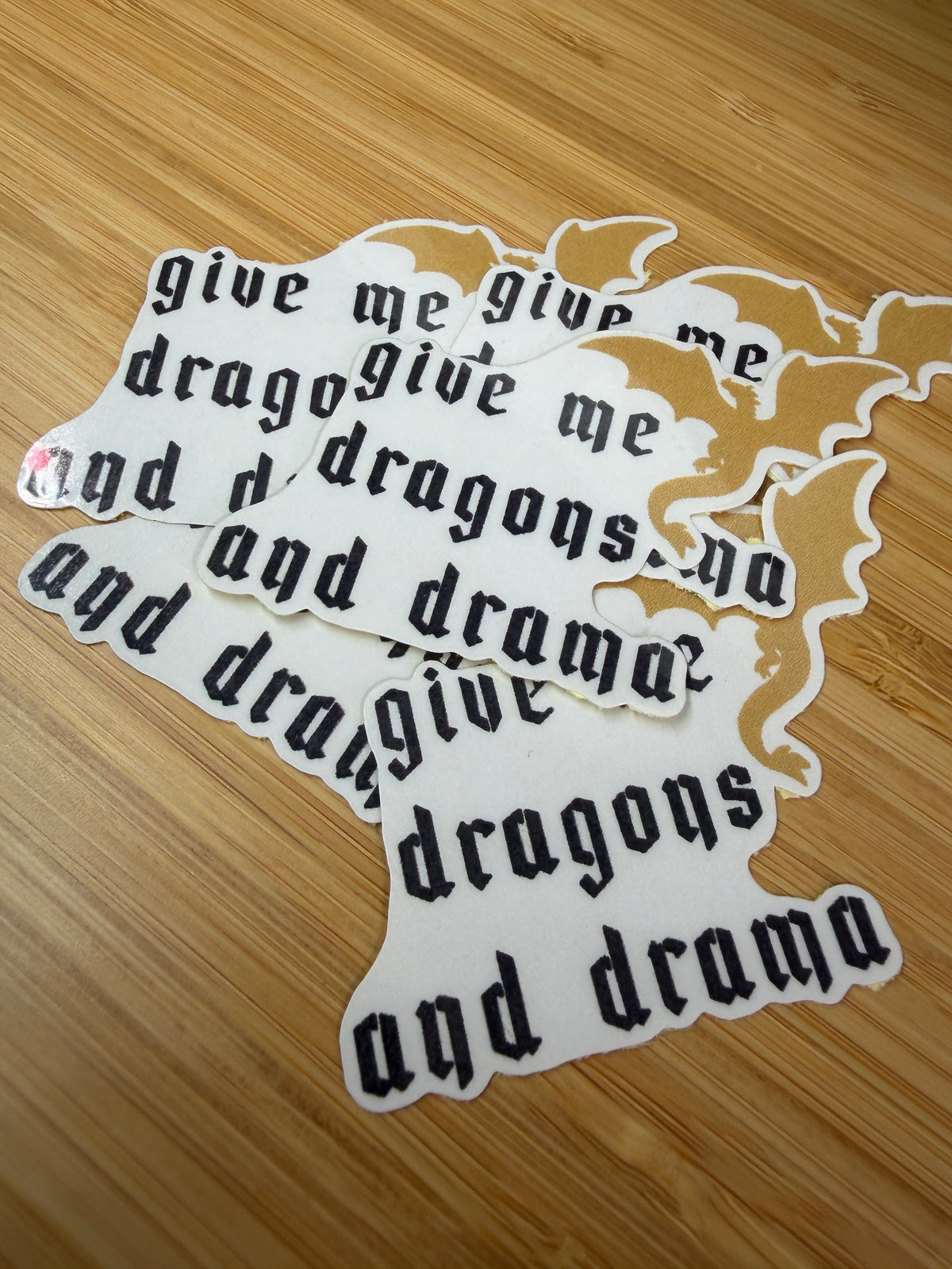 Give me dragons and drama sticker