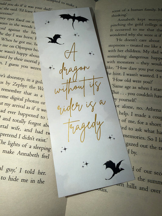 Fourth Wing Card Bookmark - Dragons & Riders