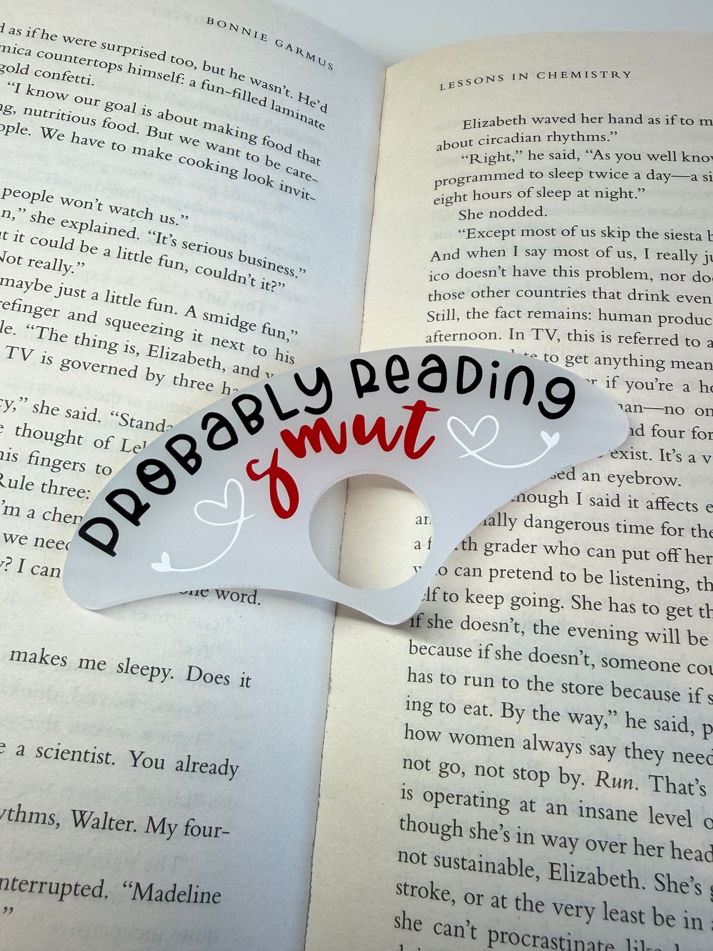 Probably reading smut book holder