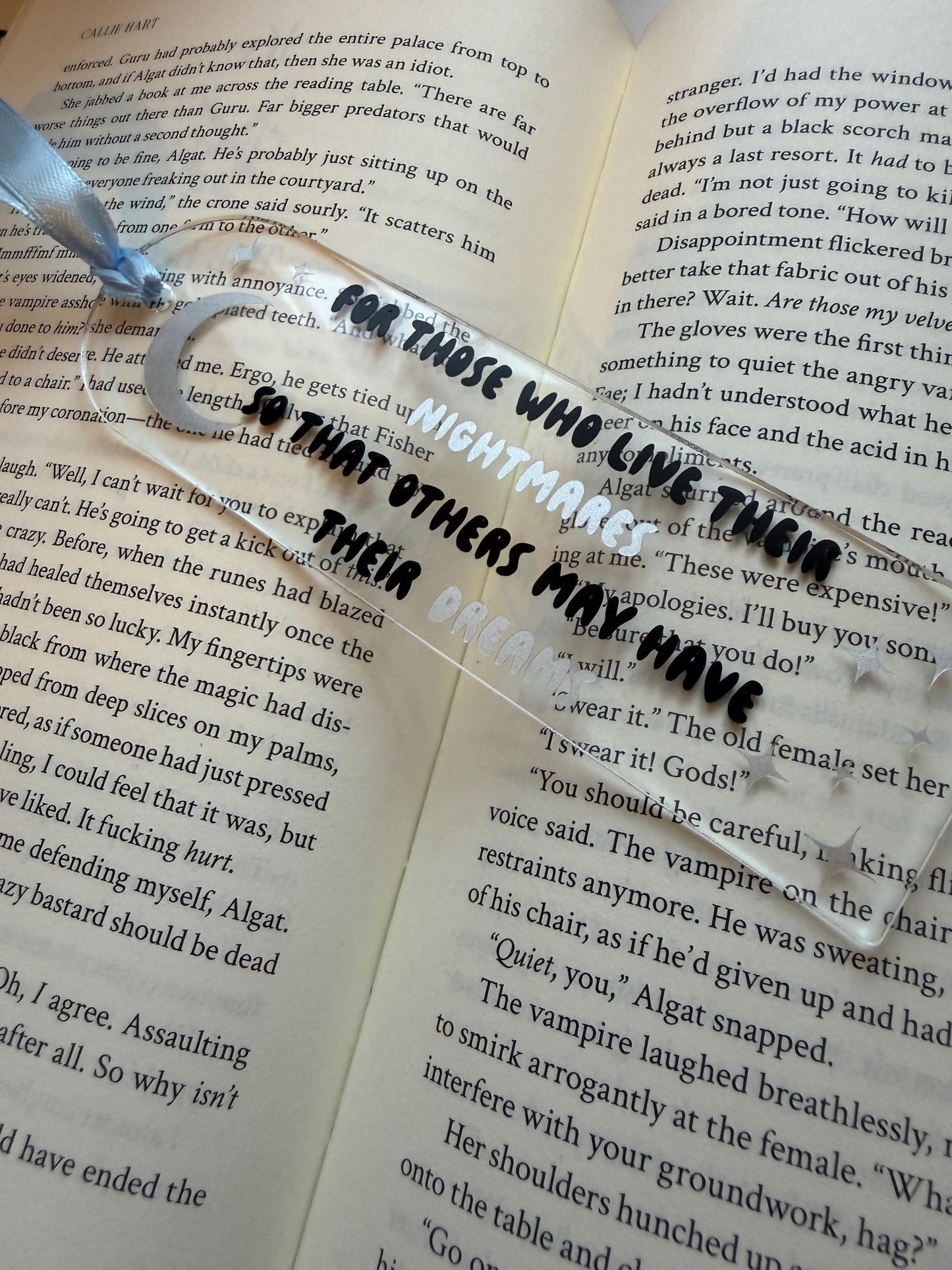 Quicksilver book dedication bookmark
