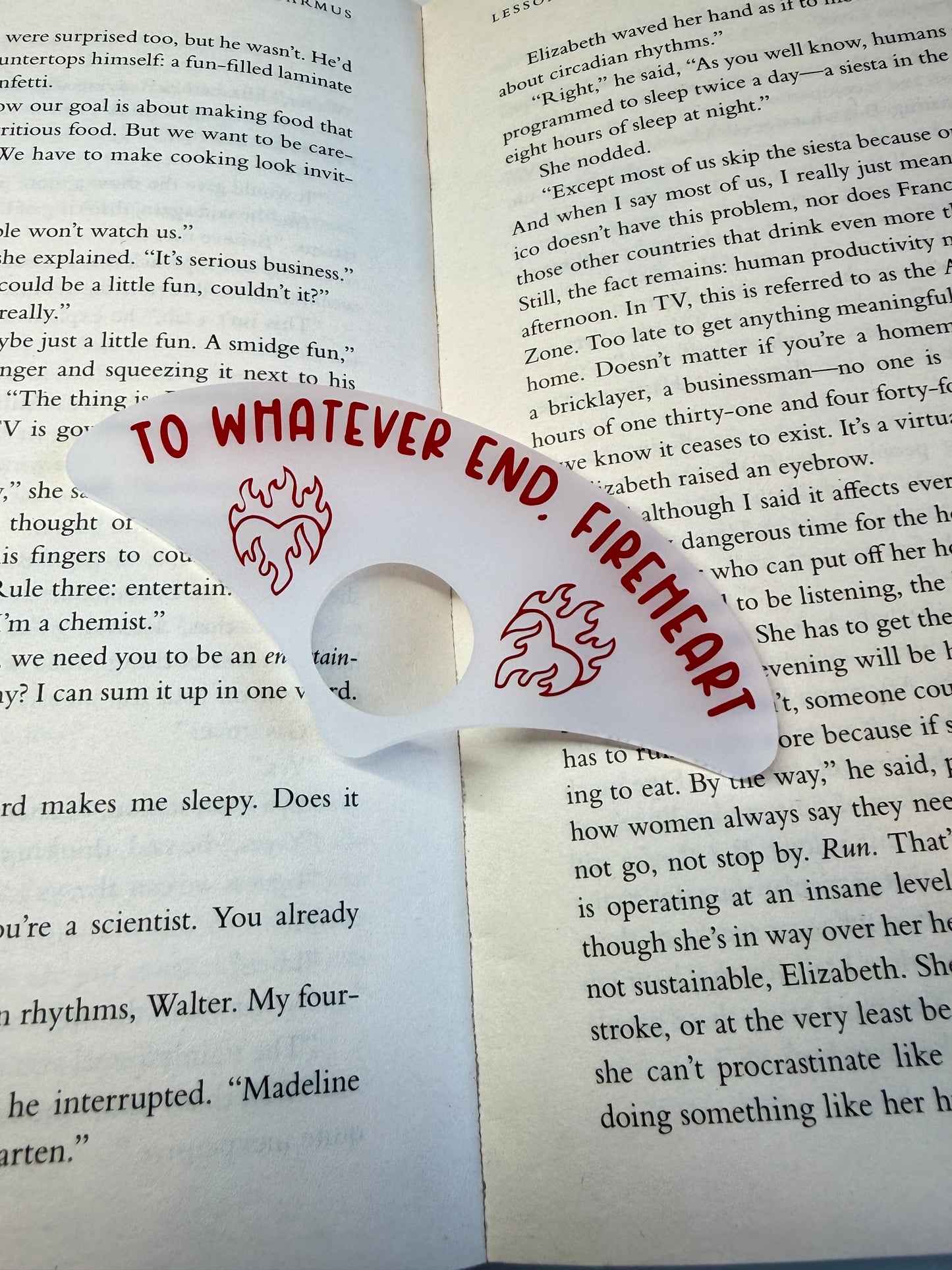 To whatever end, Fireheart (Throne of glass) Page holder
