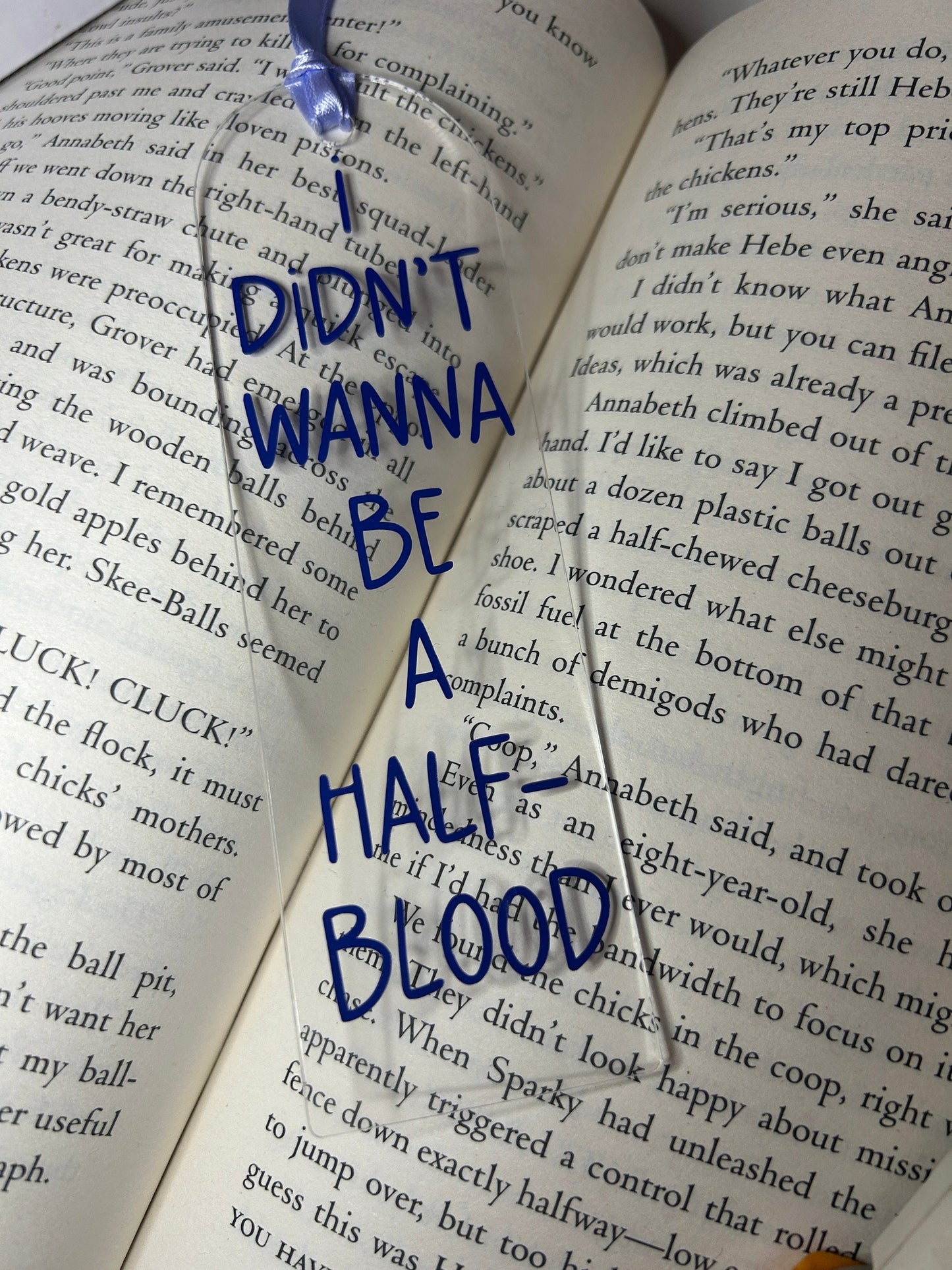 I didn't wanna be a half-blood (Percy Jackson) Bookmark