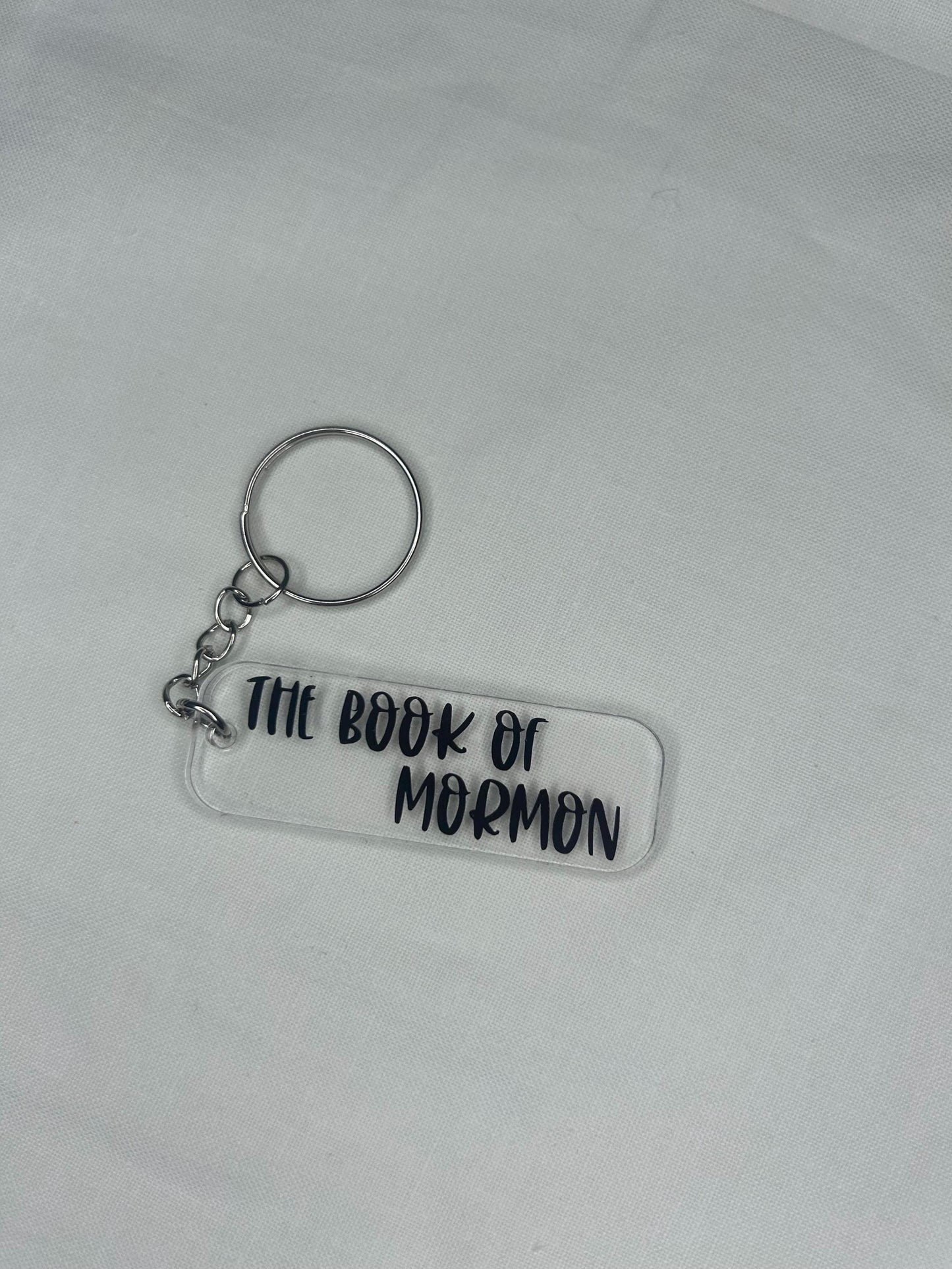 The Book of Mormon keyring fob