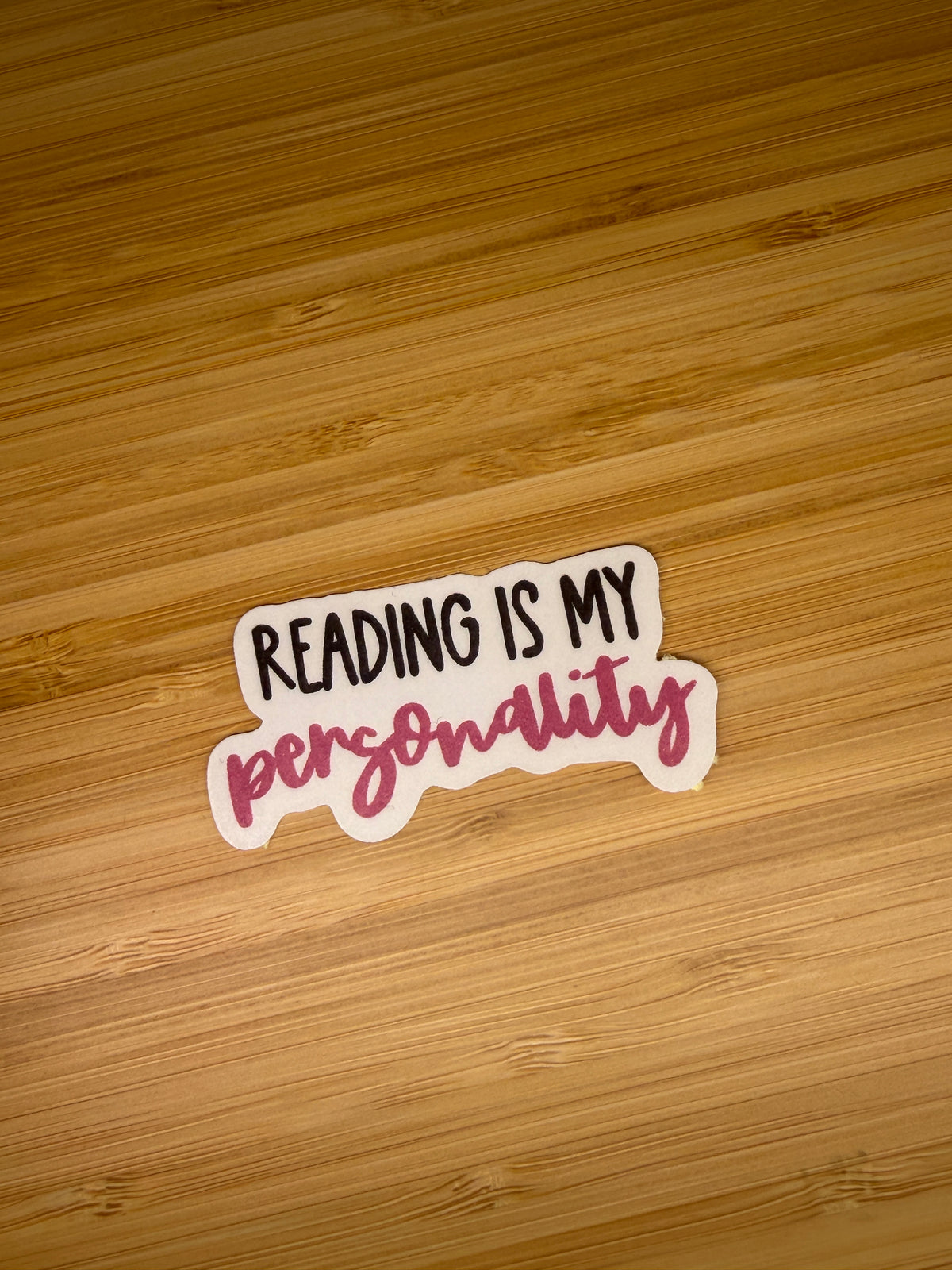 reading is my personality sticker