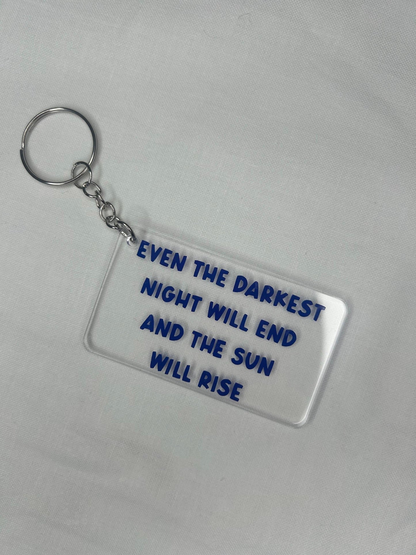 Les Misérables quote keyring