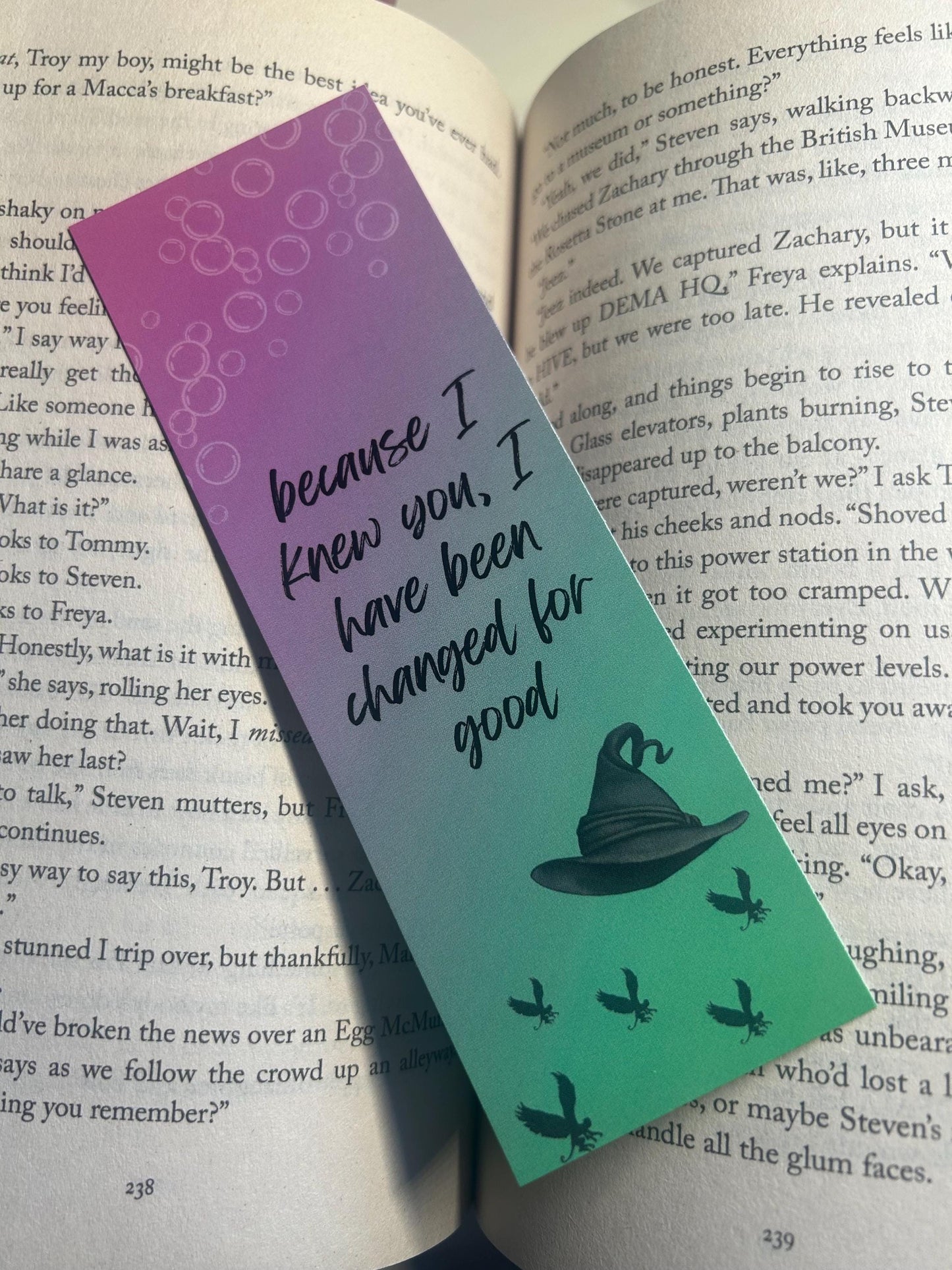 I have been changed for good (Wicked) Card Bookmark