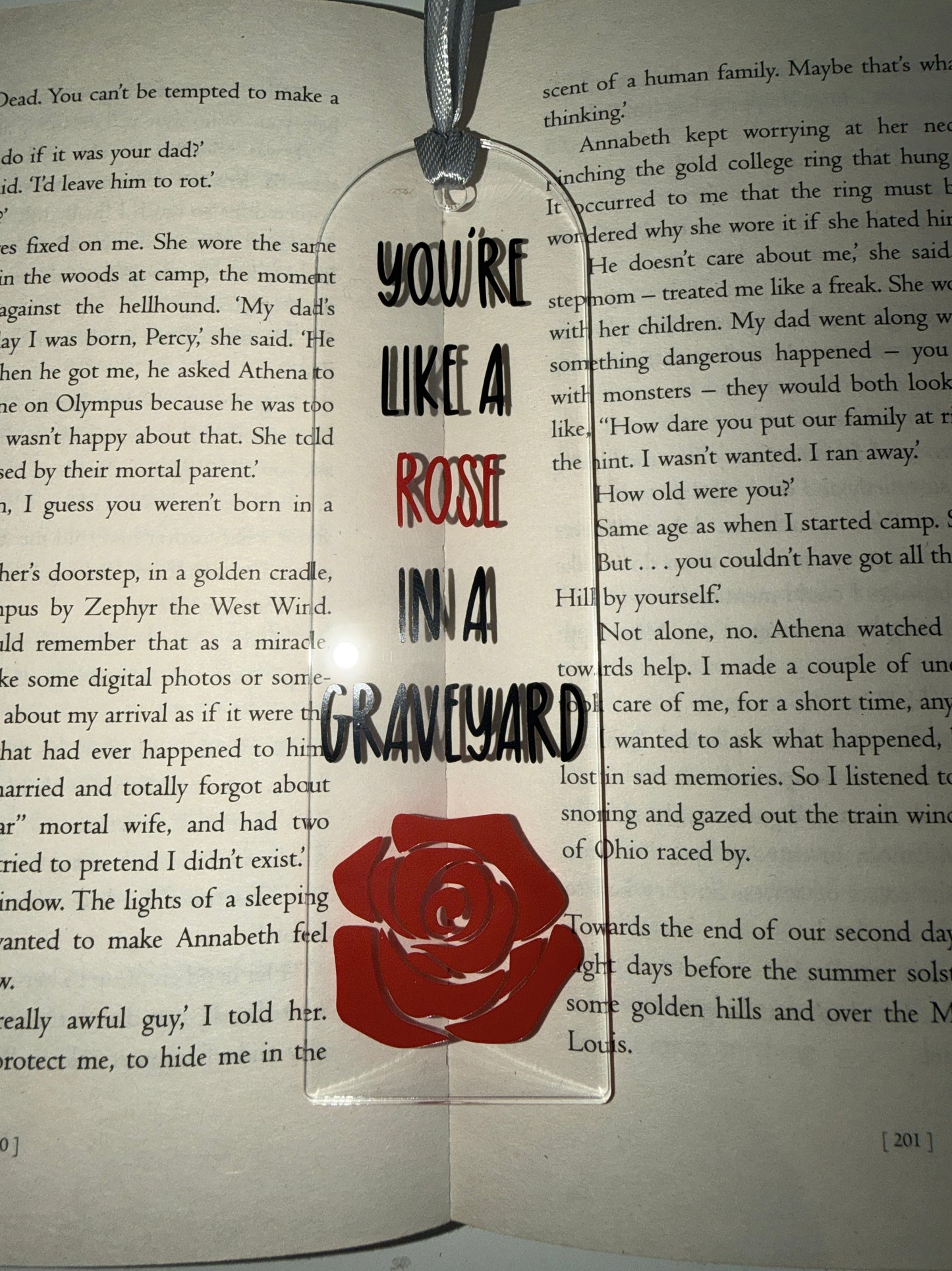 Alchemised - Rose Acrylic Bookmark