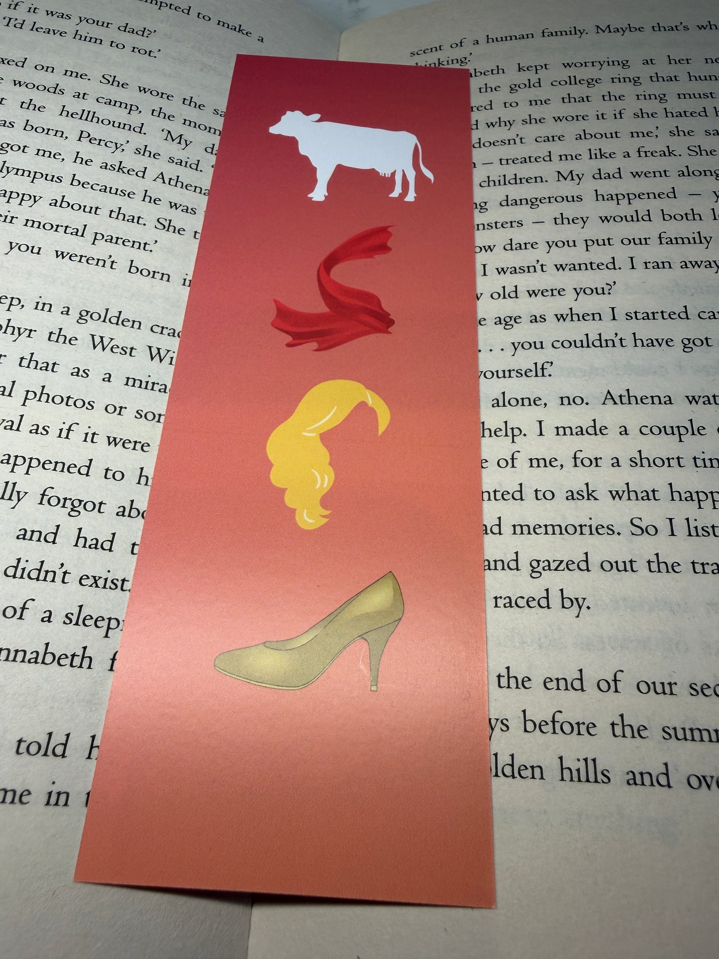 Into the woods card bookmark