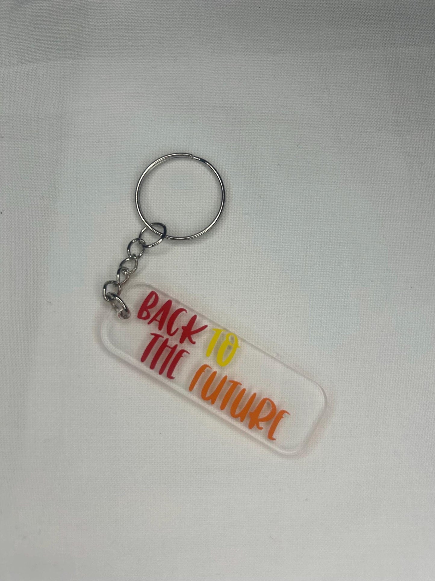 Back to the future keyring fob