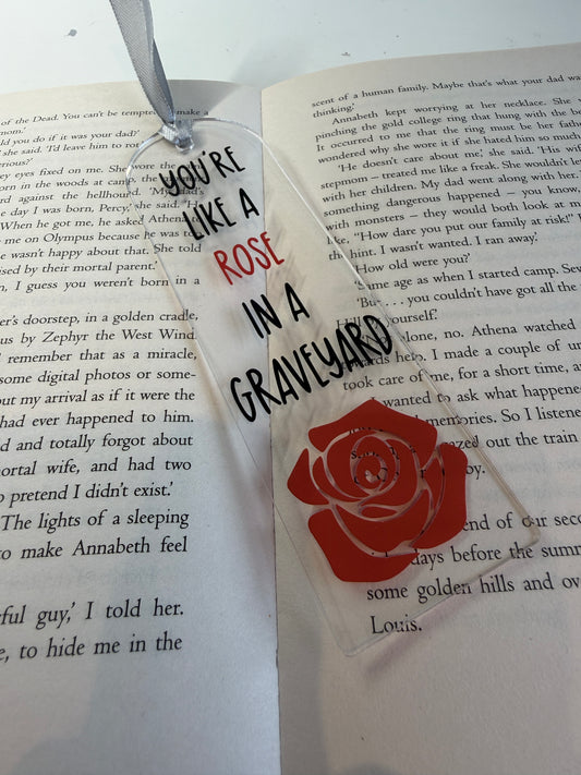 Alchemised - Rose Acrylic Bookmark