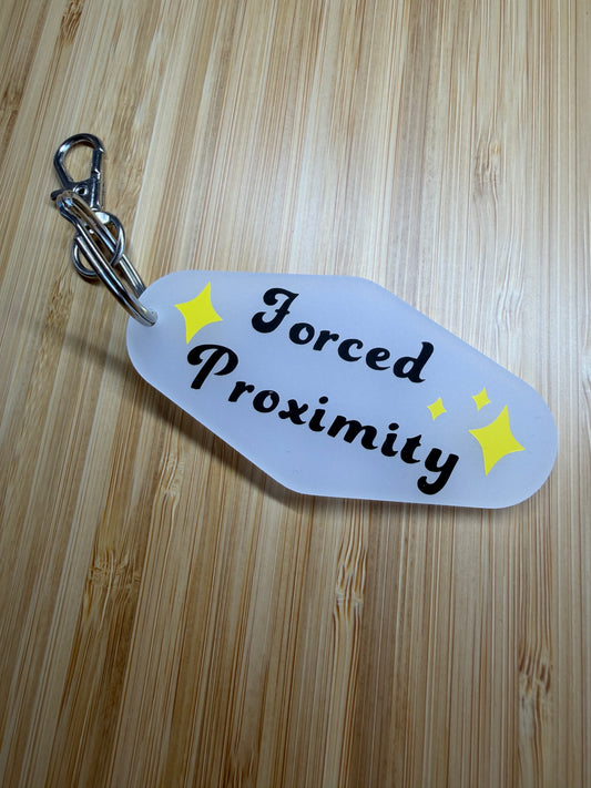 Forced Proximity Bookish Motel Keyring