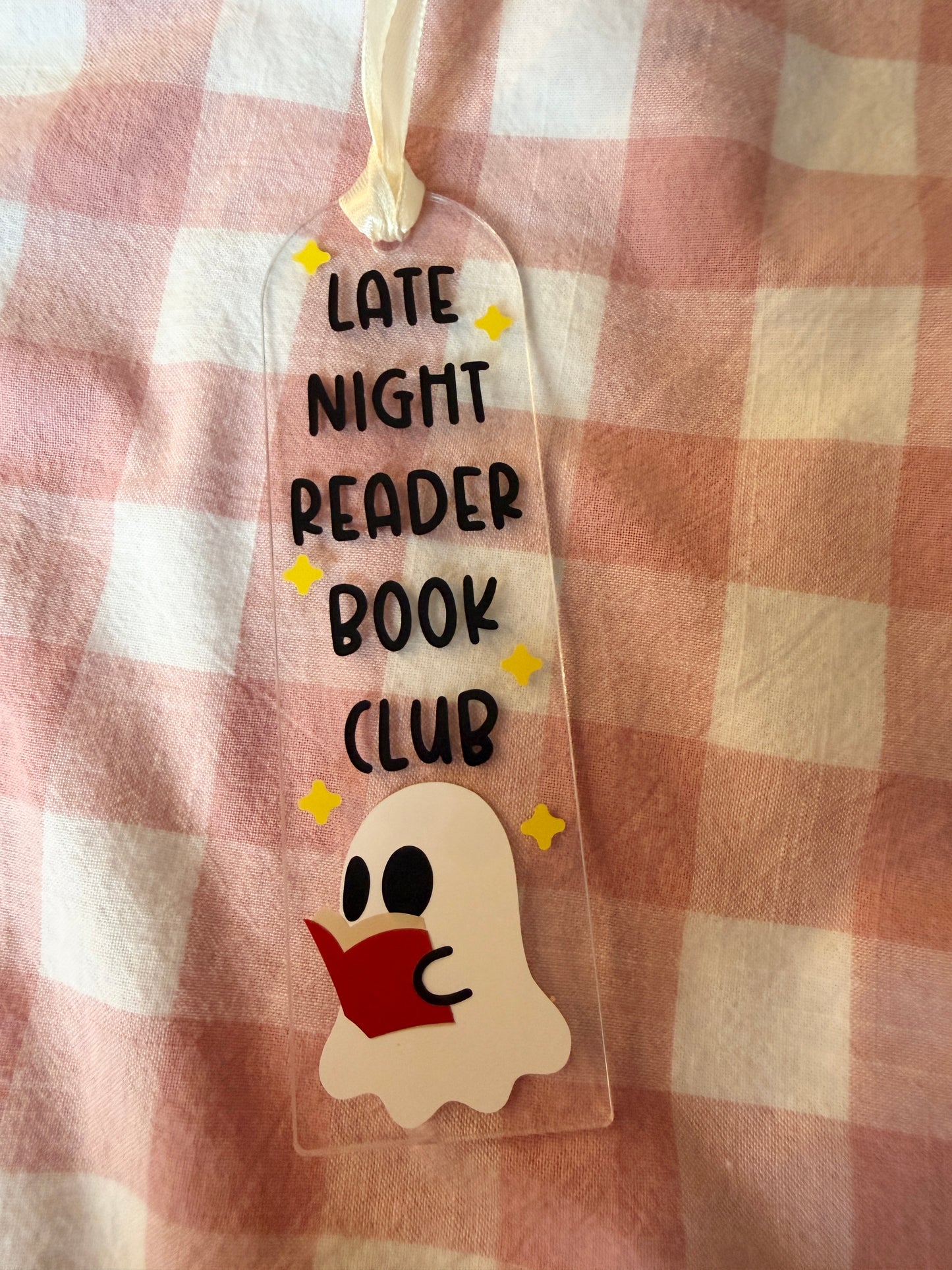 Late Night Reader Book Club Bookmark
