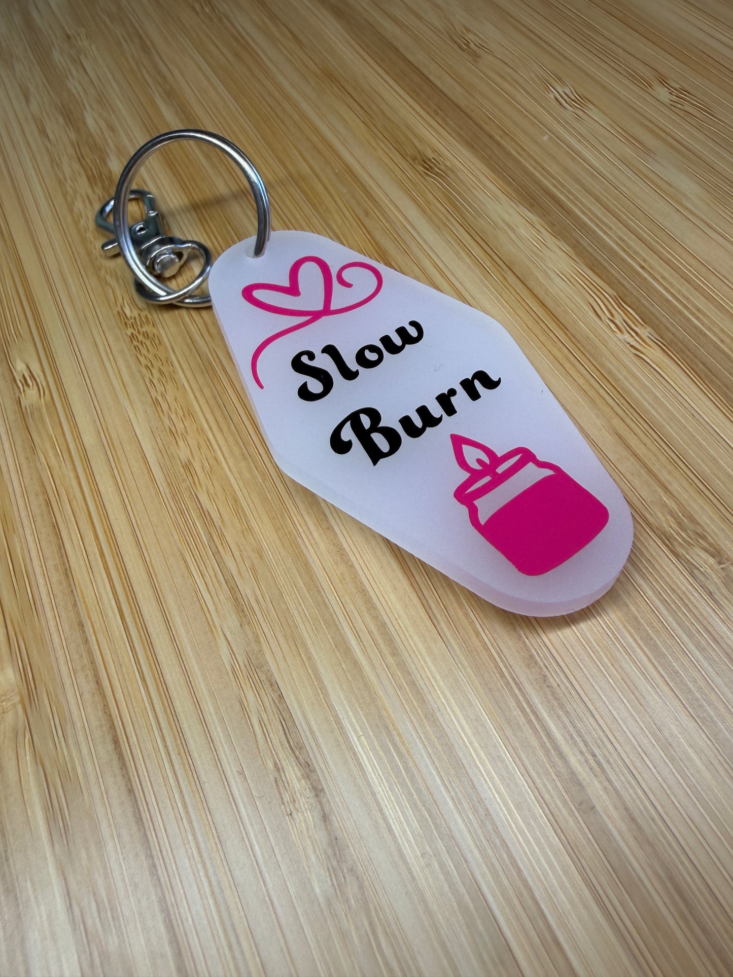 Slow Burn (Bookish) Motel Keyring