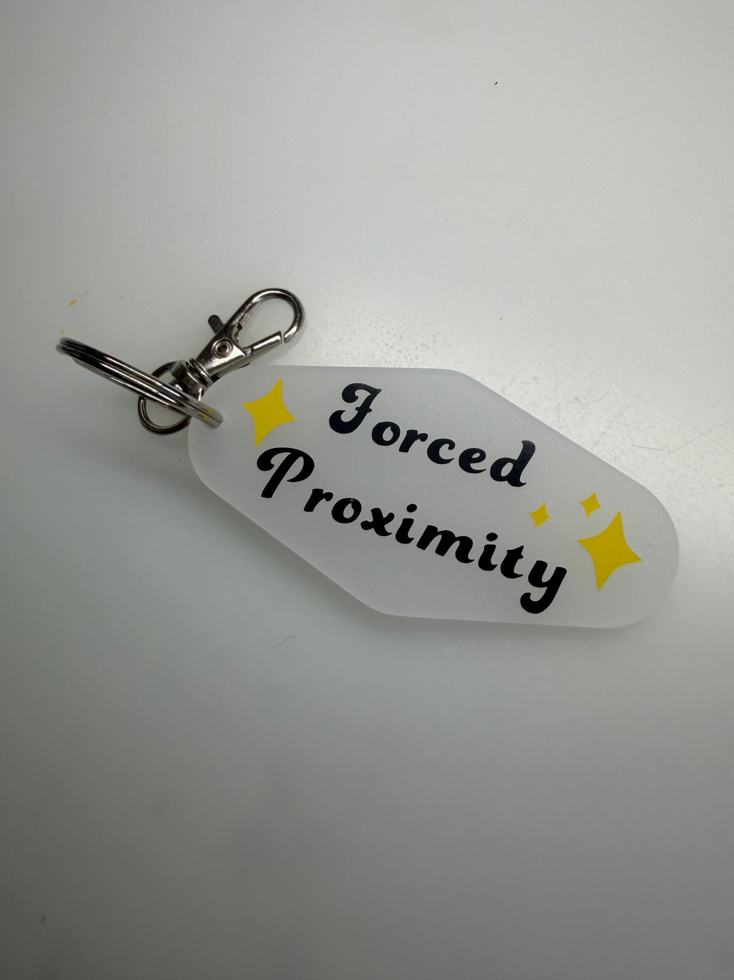 Forced Proximity Bookish Motel Keyring