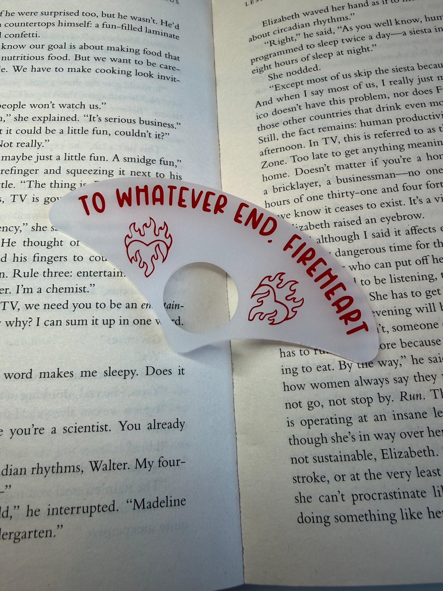 To whatever end, Fireheart (Throne of glass) Page holder
