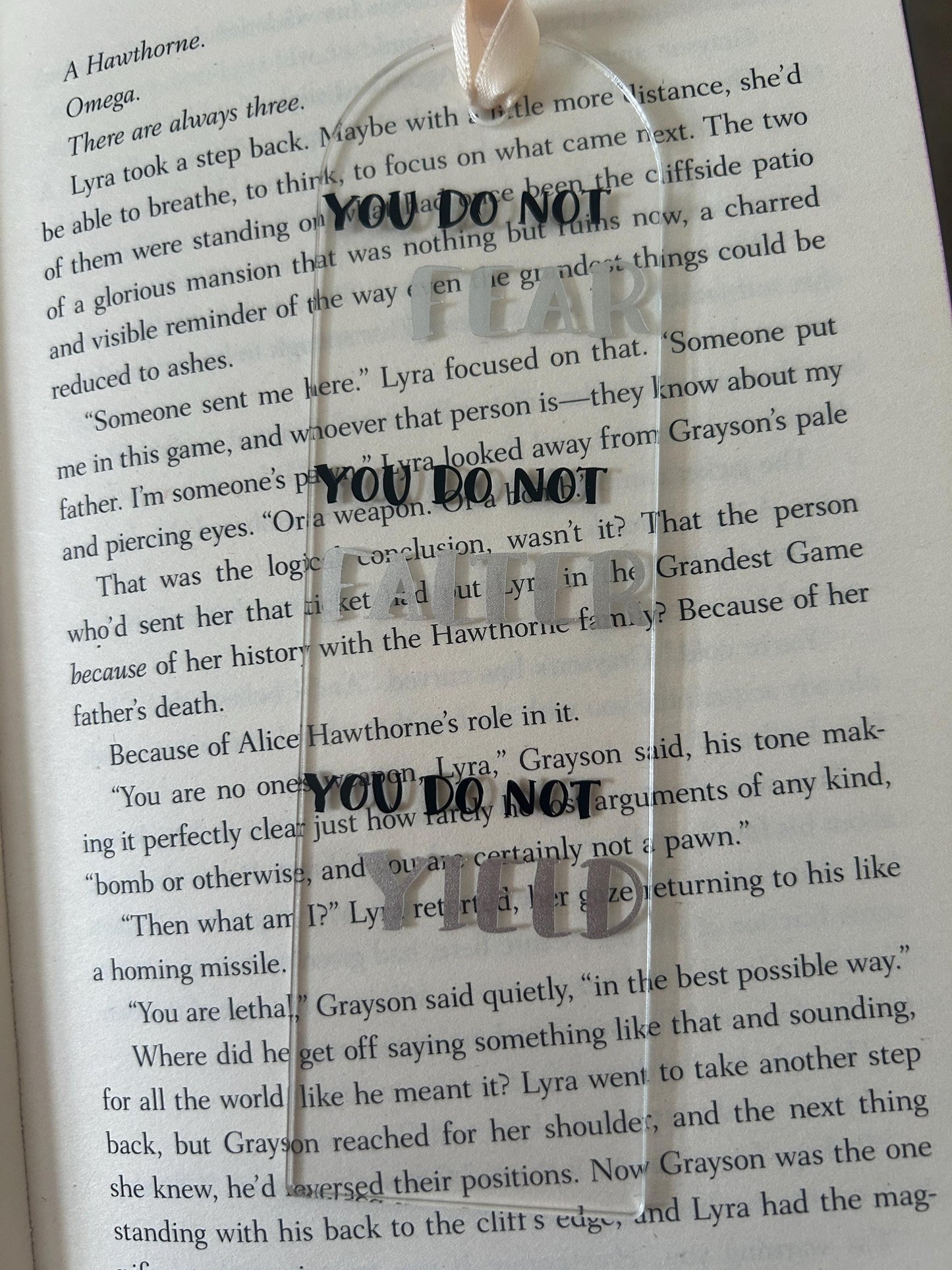 You do not fear, falter, yield (ACOTAR) Bookmark