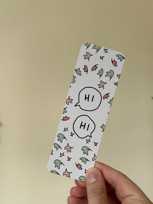 Hi Hi (Heartstopper) Card Bookmark