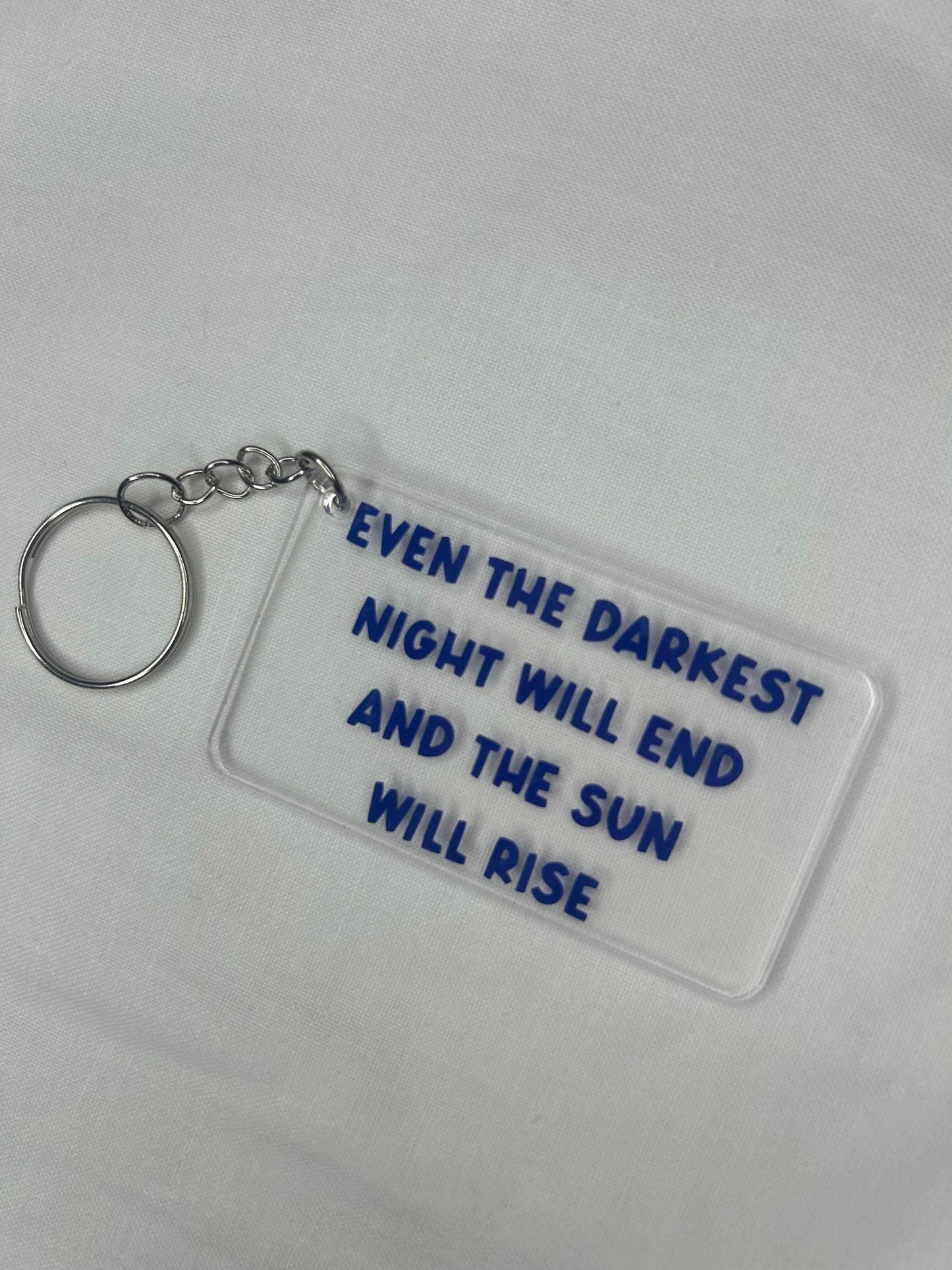 Les Misérables quote keyring