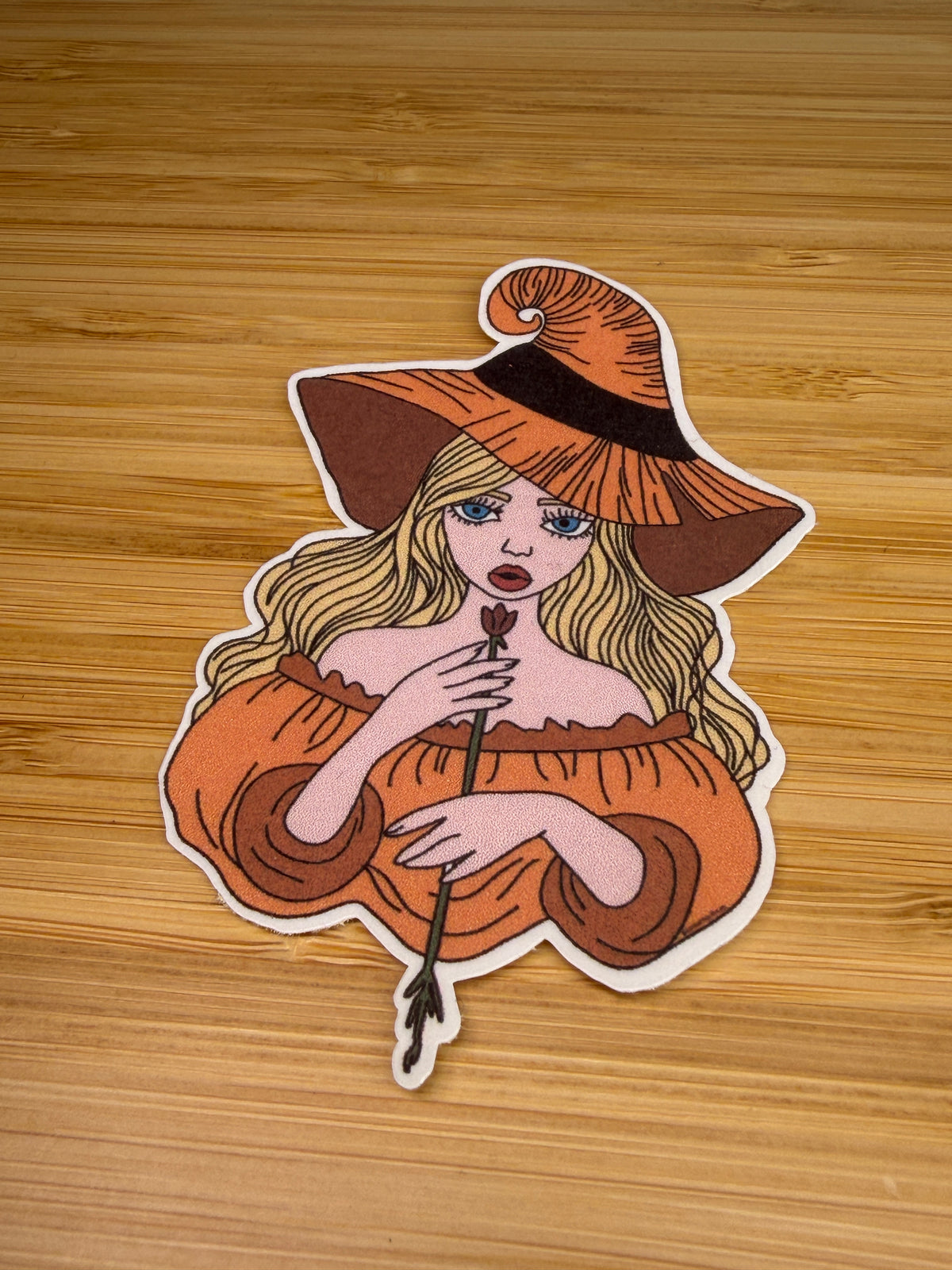 Witch (Orange) Sticker