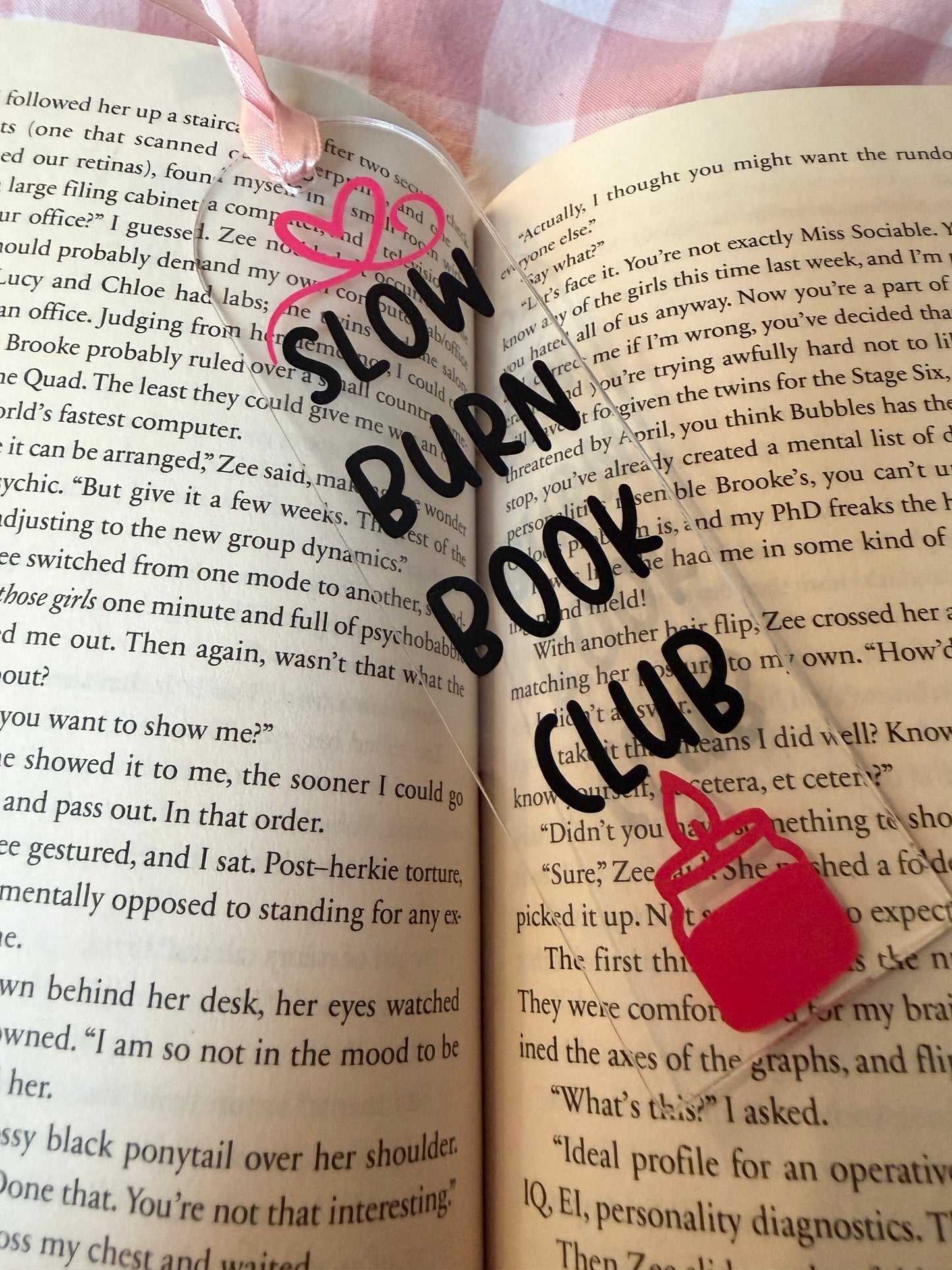 Slow Burn Book Club Bookmark