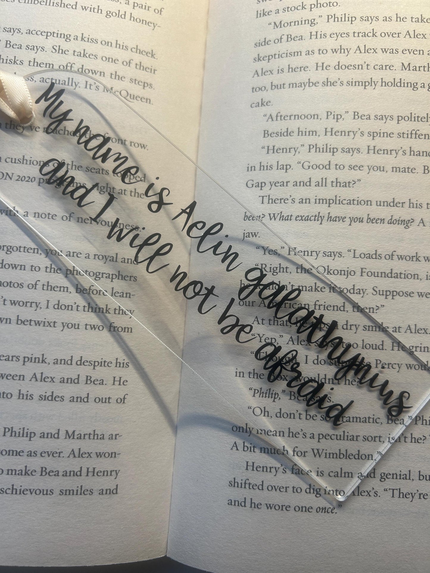 I will not be afraid Throne of glass bookmark (4 styles!)