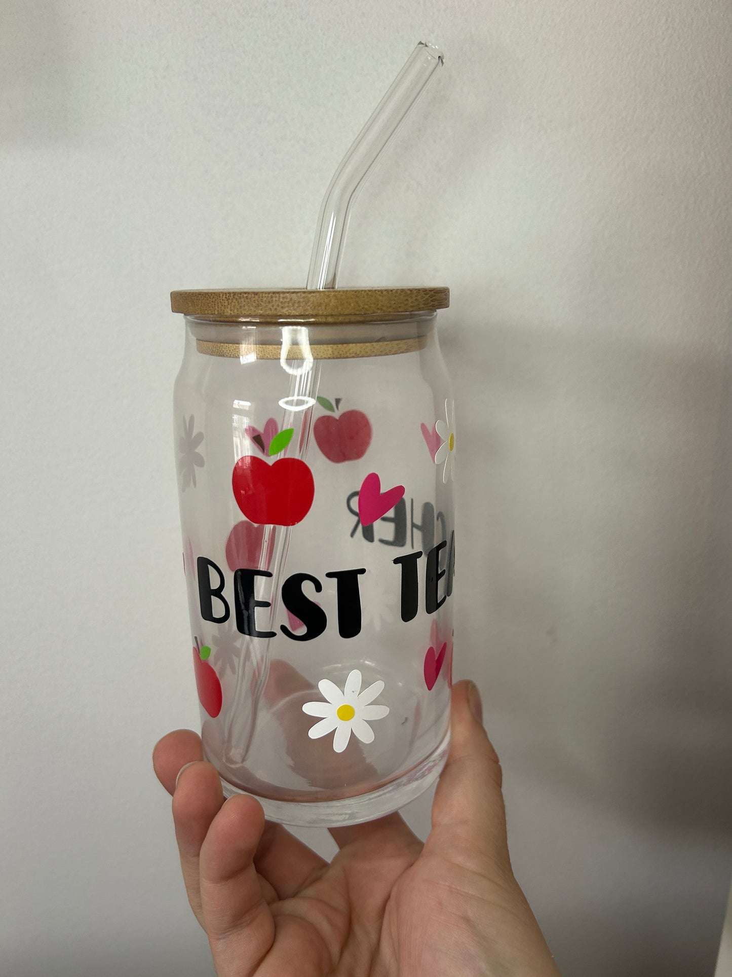 Best Teacher Glass Cup