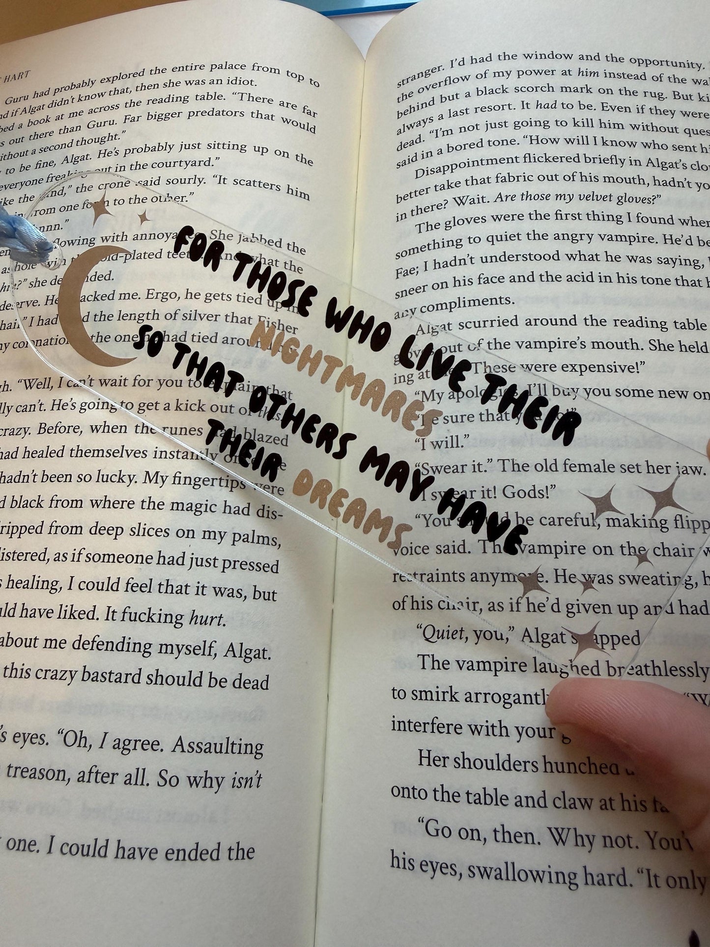 Quicksilver book dedication bookmark