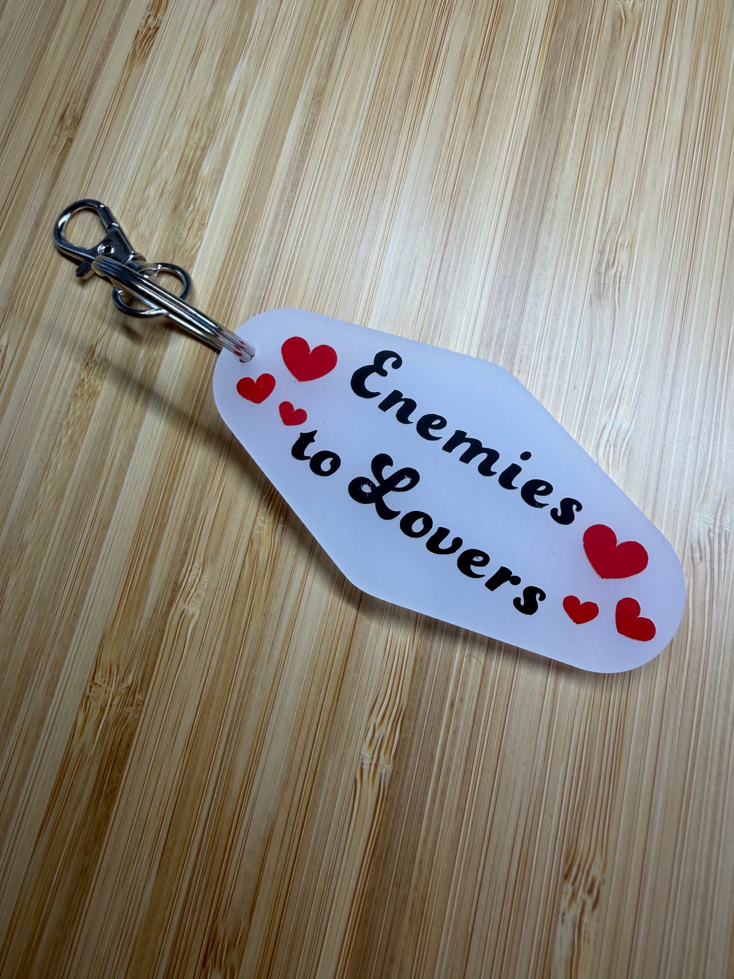 Enemies to Lovers Motel Keyring