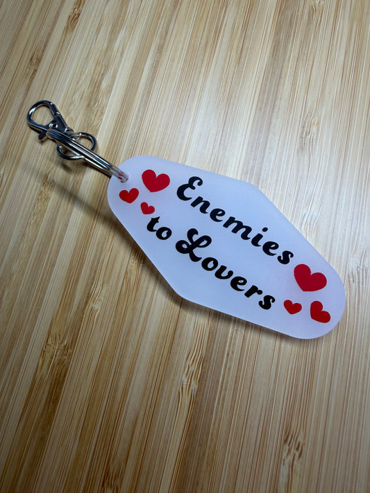 Enemies to Lovers Motel Keyring