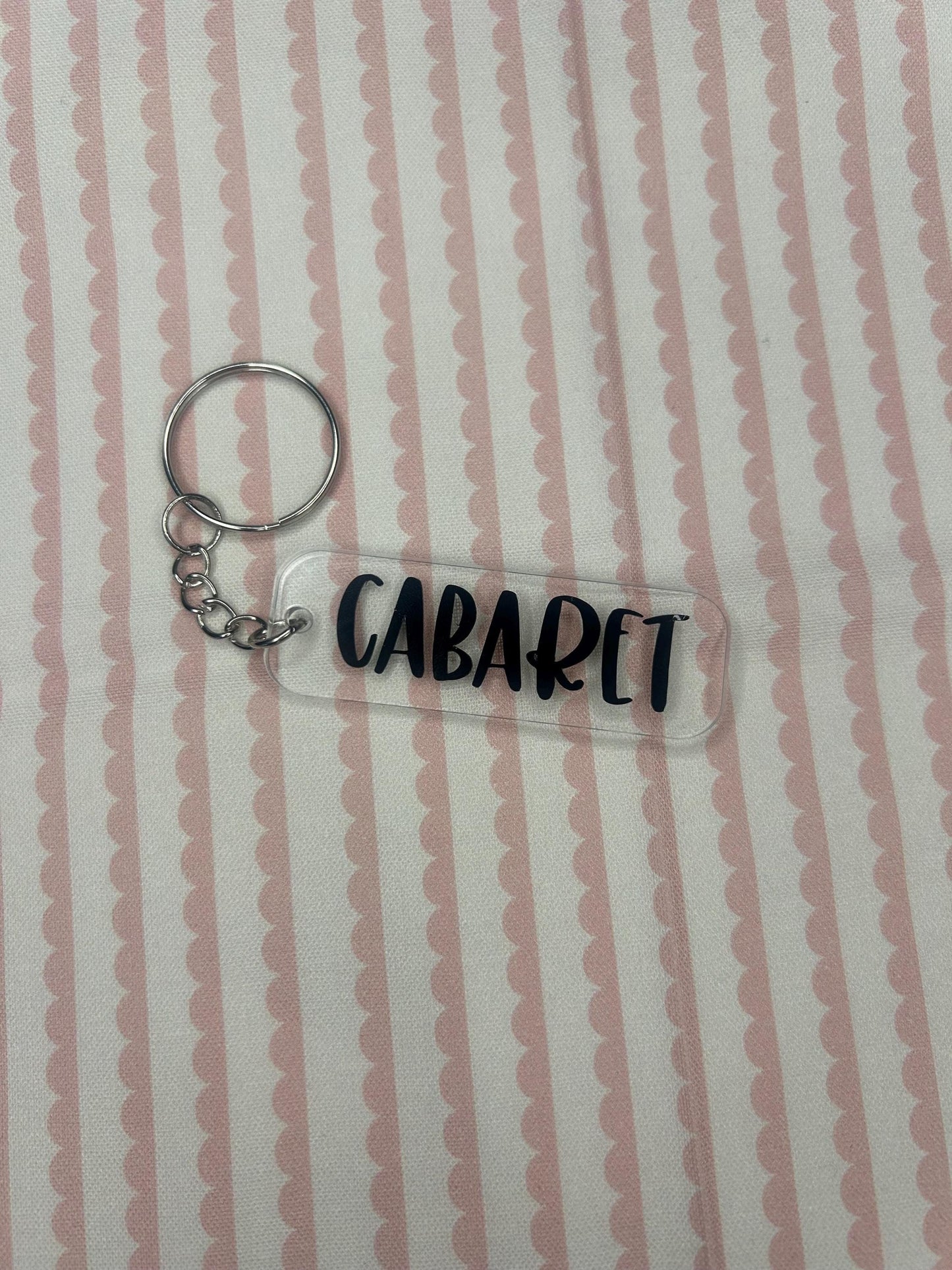 Cabaret keyring fob