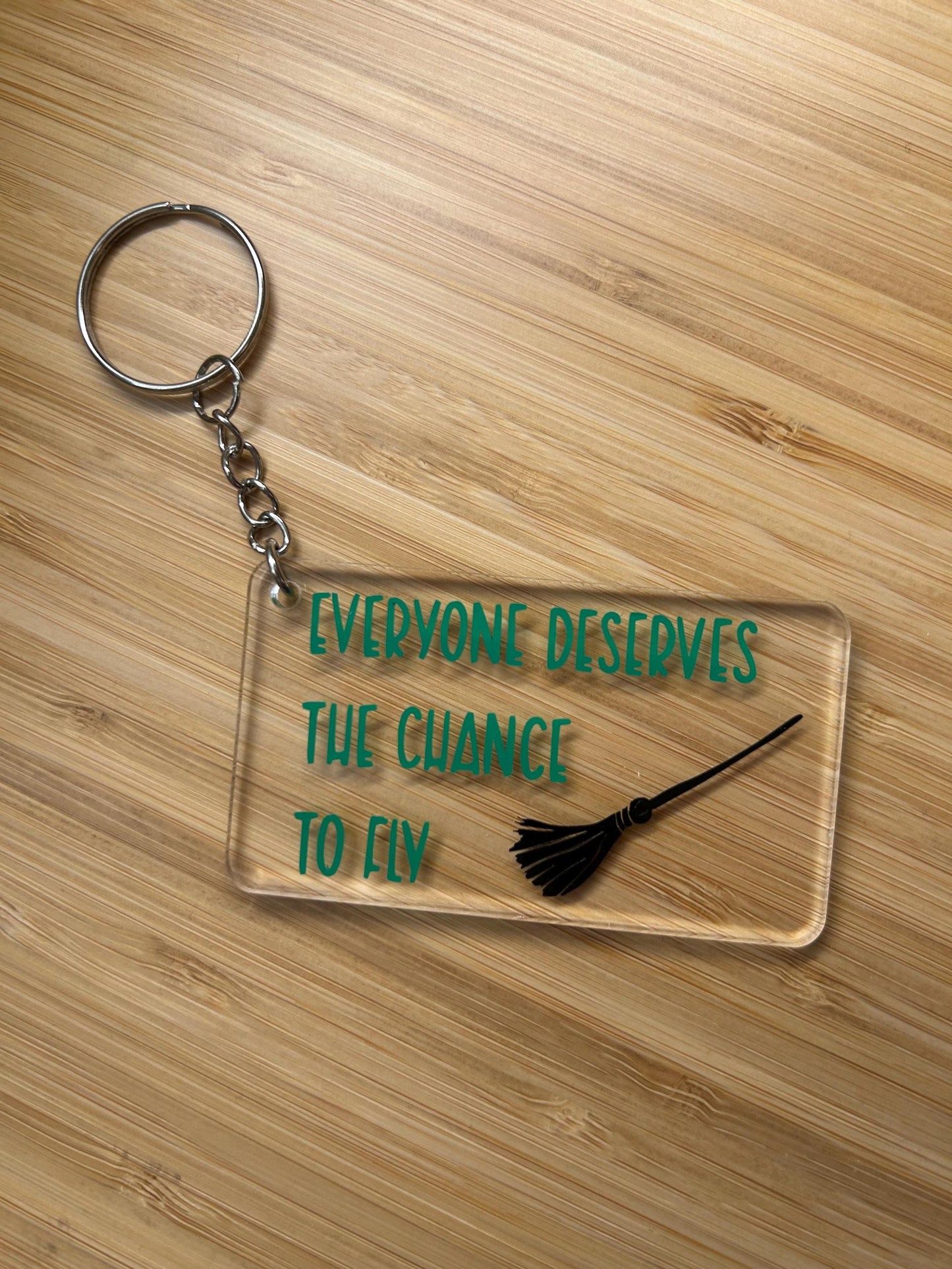 Wicked quote keyring