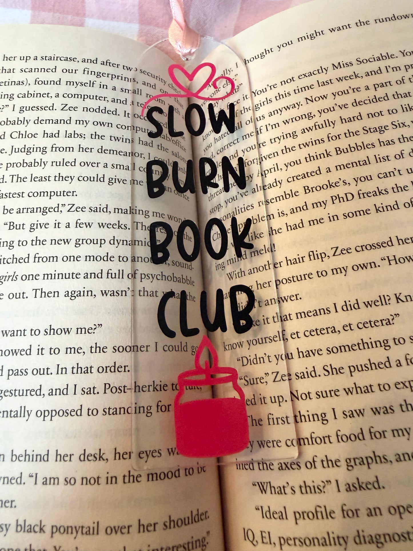 Slow Burn Book Club Bookmark