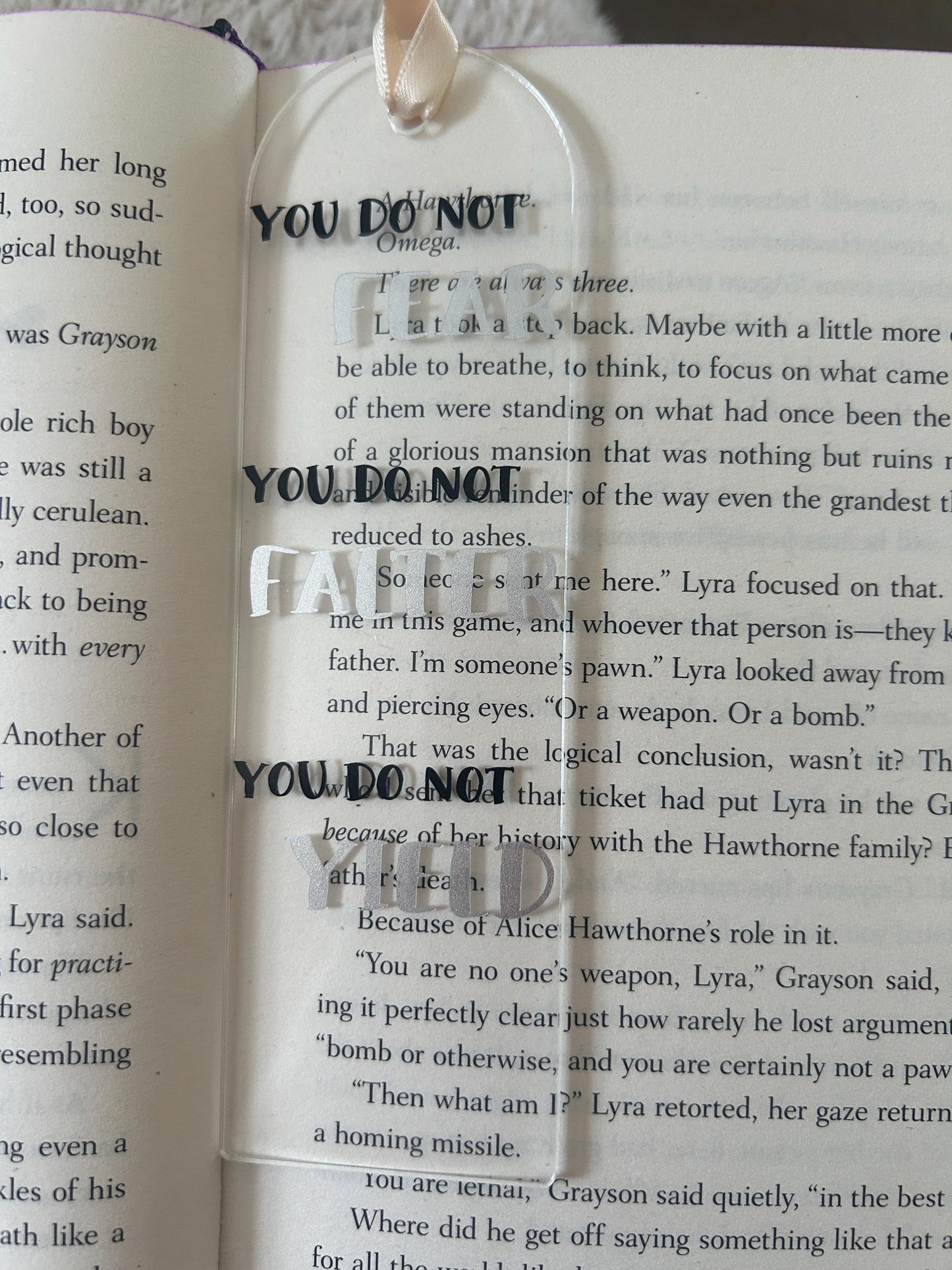 You do not fear, falter, yield (ACOTAR) Bookmark