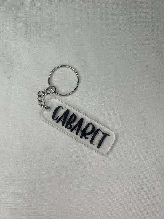 Cabaret keyring fob